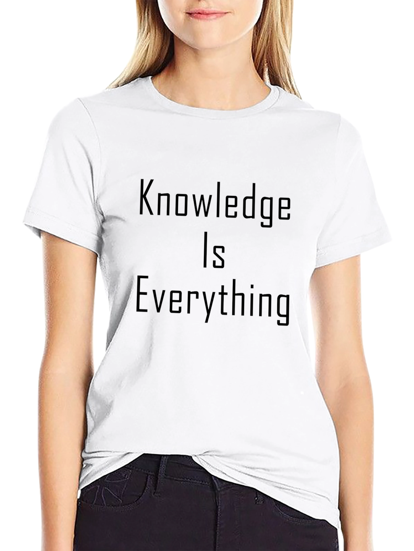 Knowledge is Everything Black Graphic Tee