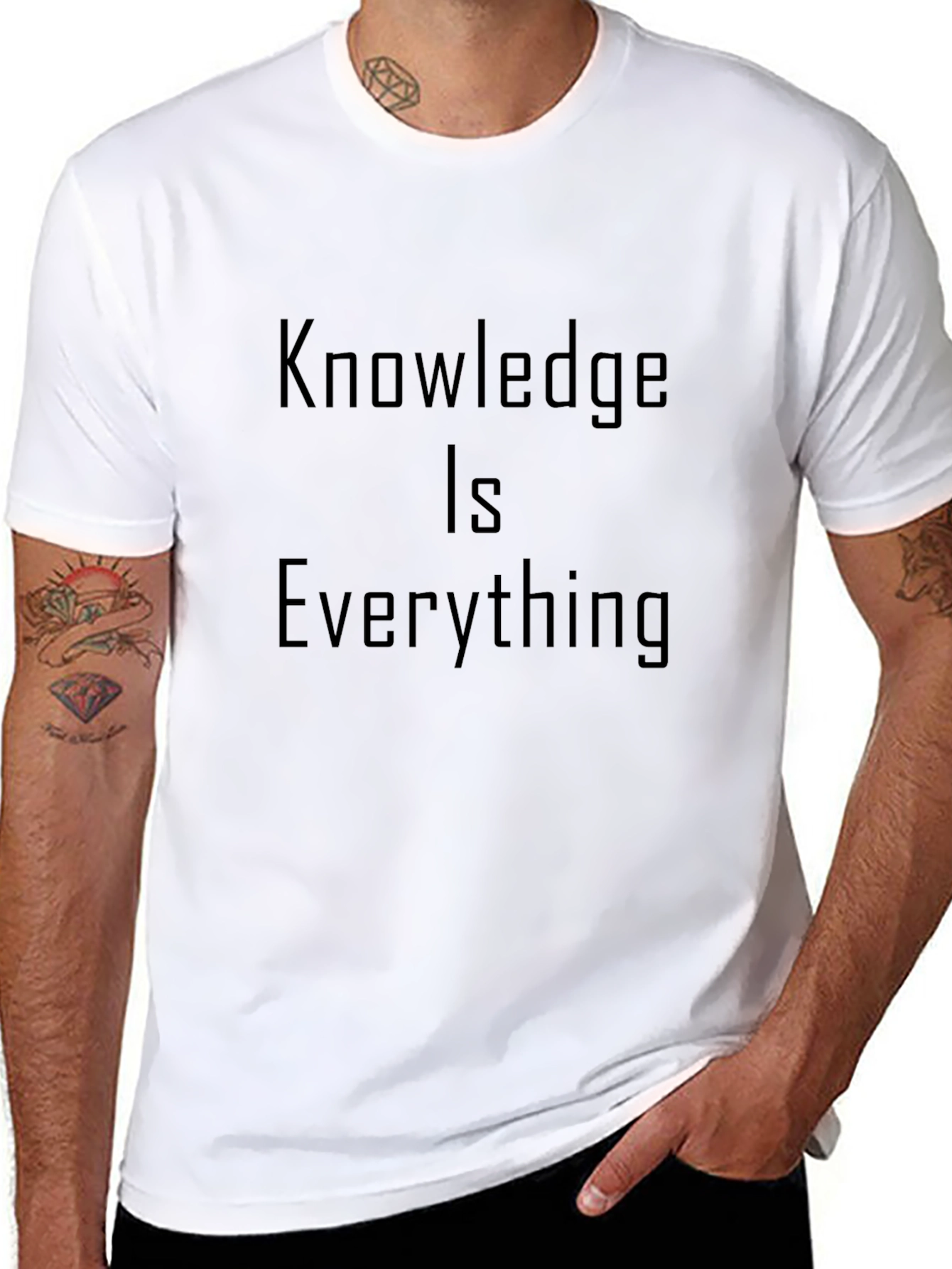 Knowledge is Everything Black Graphic Tee