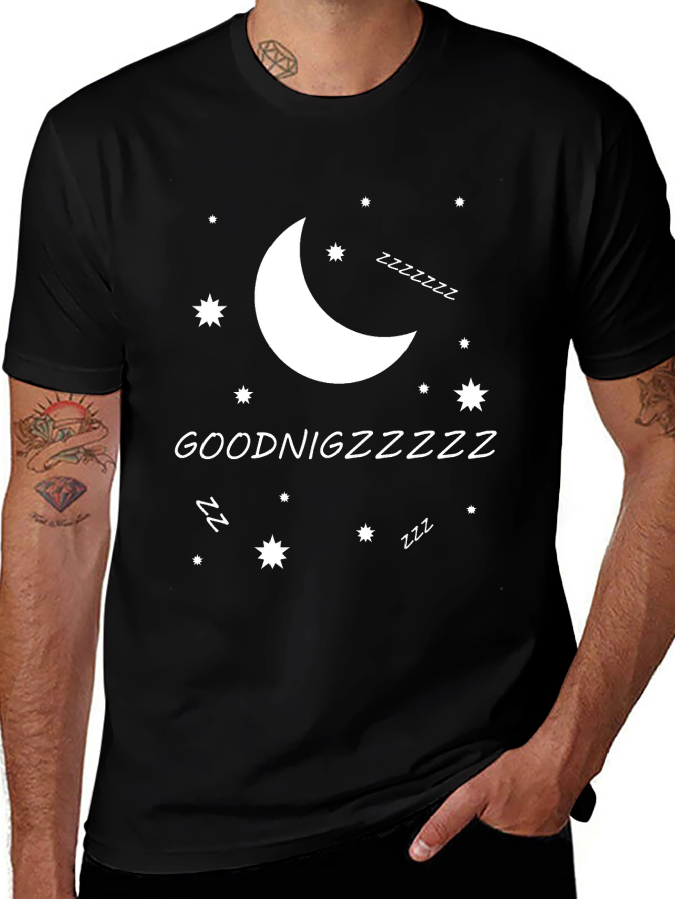 Goodnight Zzzz T-Shirt - Mens Sleepwear