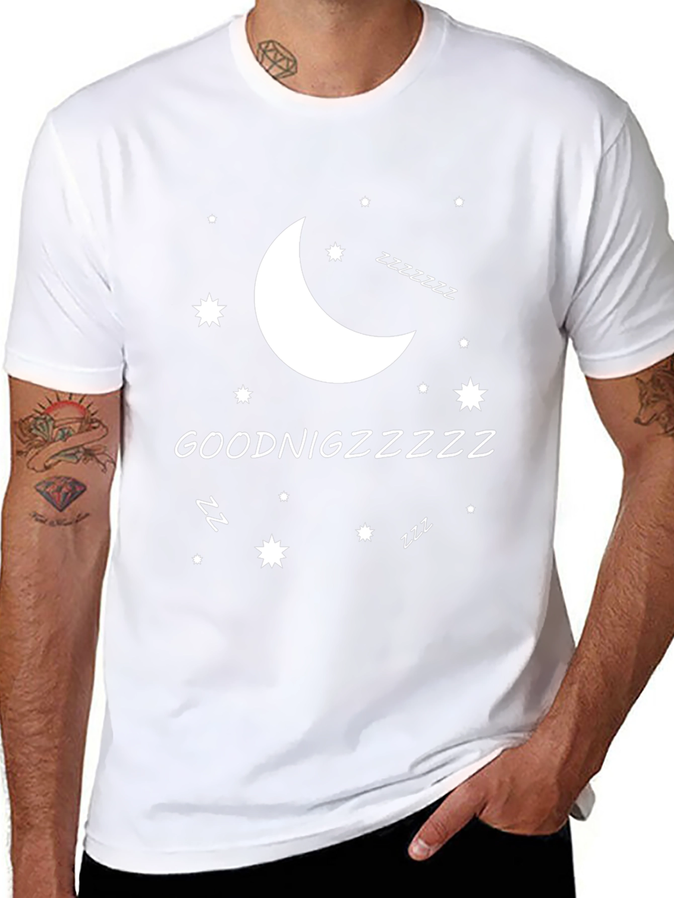 Goodnight Zzzz T-Shirt - Mens Sleepwear
