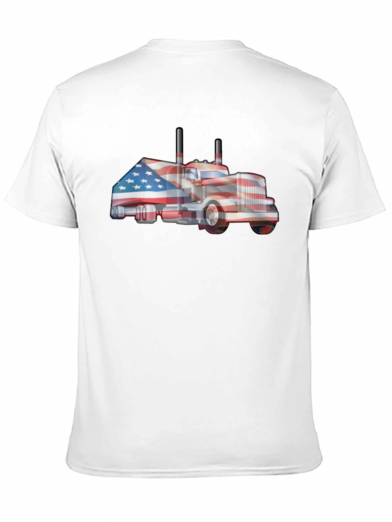 American Flag Truck Graphic Tee - Patriotic Style