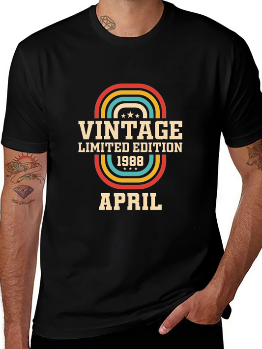 Vintage 1988 Limited Edition April Birthday T-Shirt
