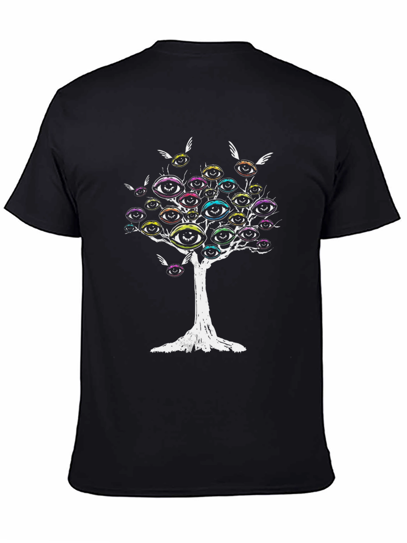Eye Tree Graphic Tee - Mens Black T-Shirt