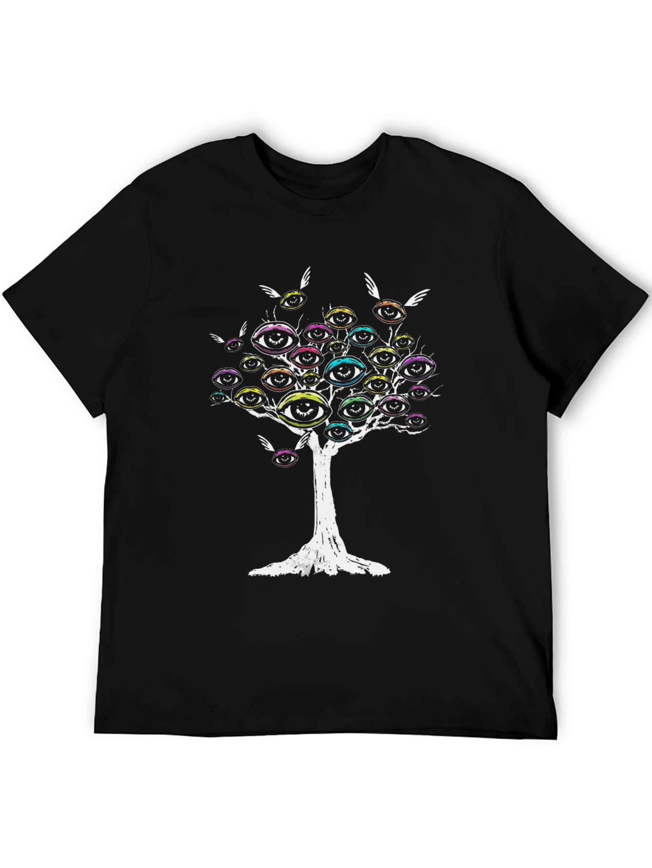 Eye Tree Graphic Tee - Mens Black T-Shirt