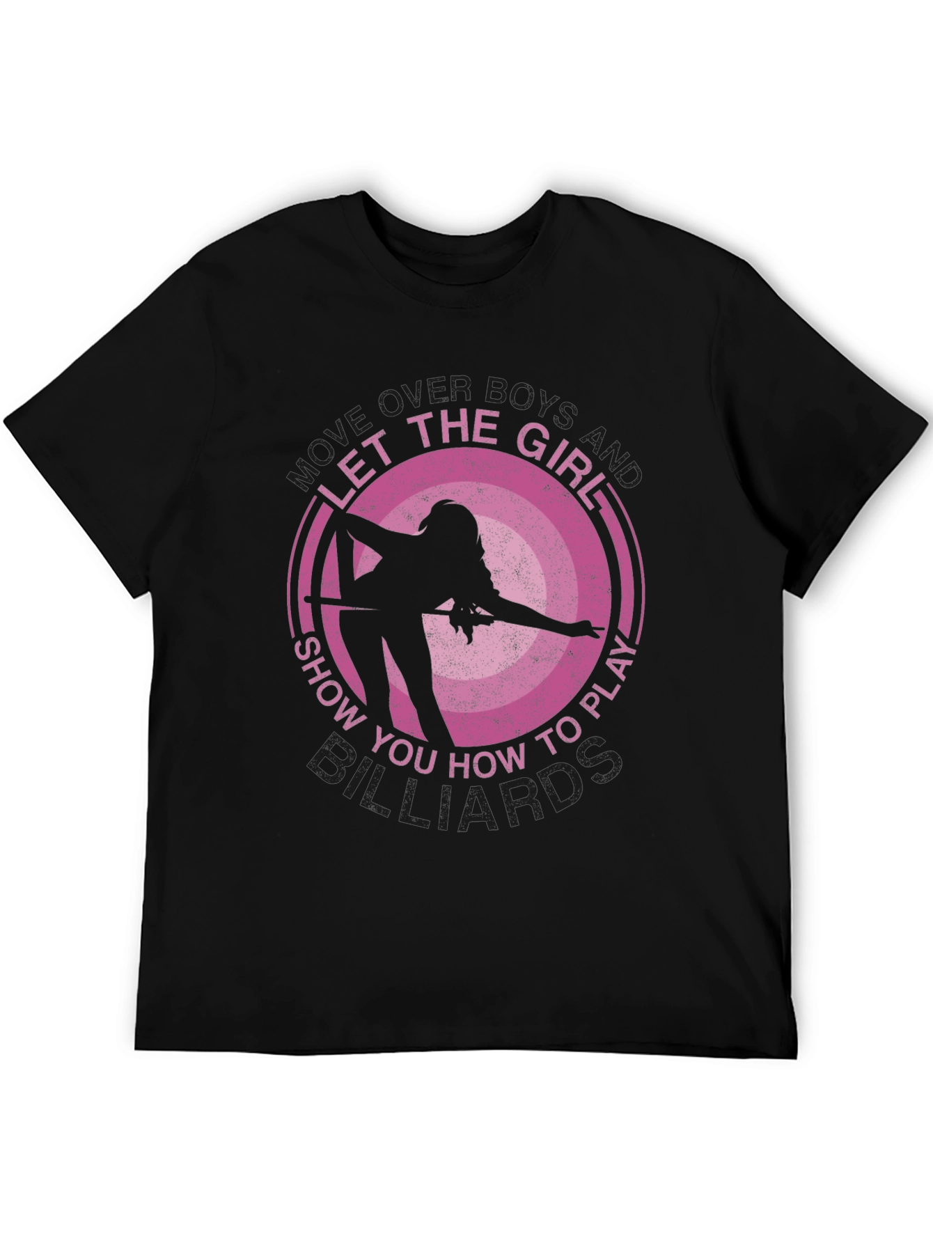 Billiards Girl Graphic T-Shirt - Pool Player Tee