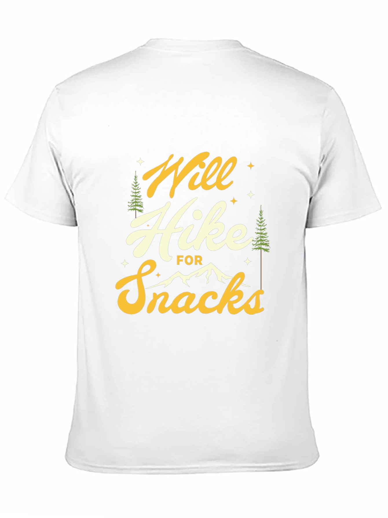 Hiker Tee: Will Hike For Snacks Graphic T-Shirt
