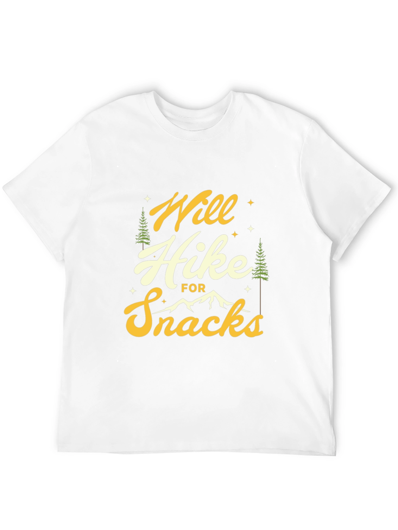 Hiker Tee: Will Hike For Snacks Graphic T-Shirt