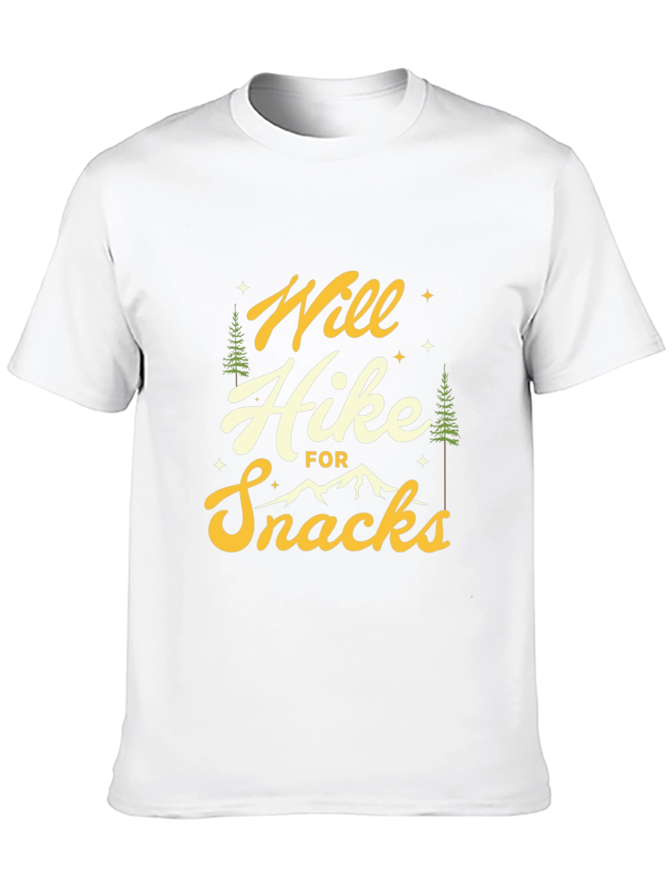 Hiker Tee: Will Hike For Snacks Graphic T-Shirt