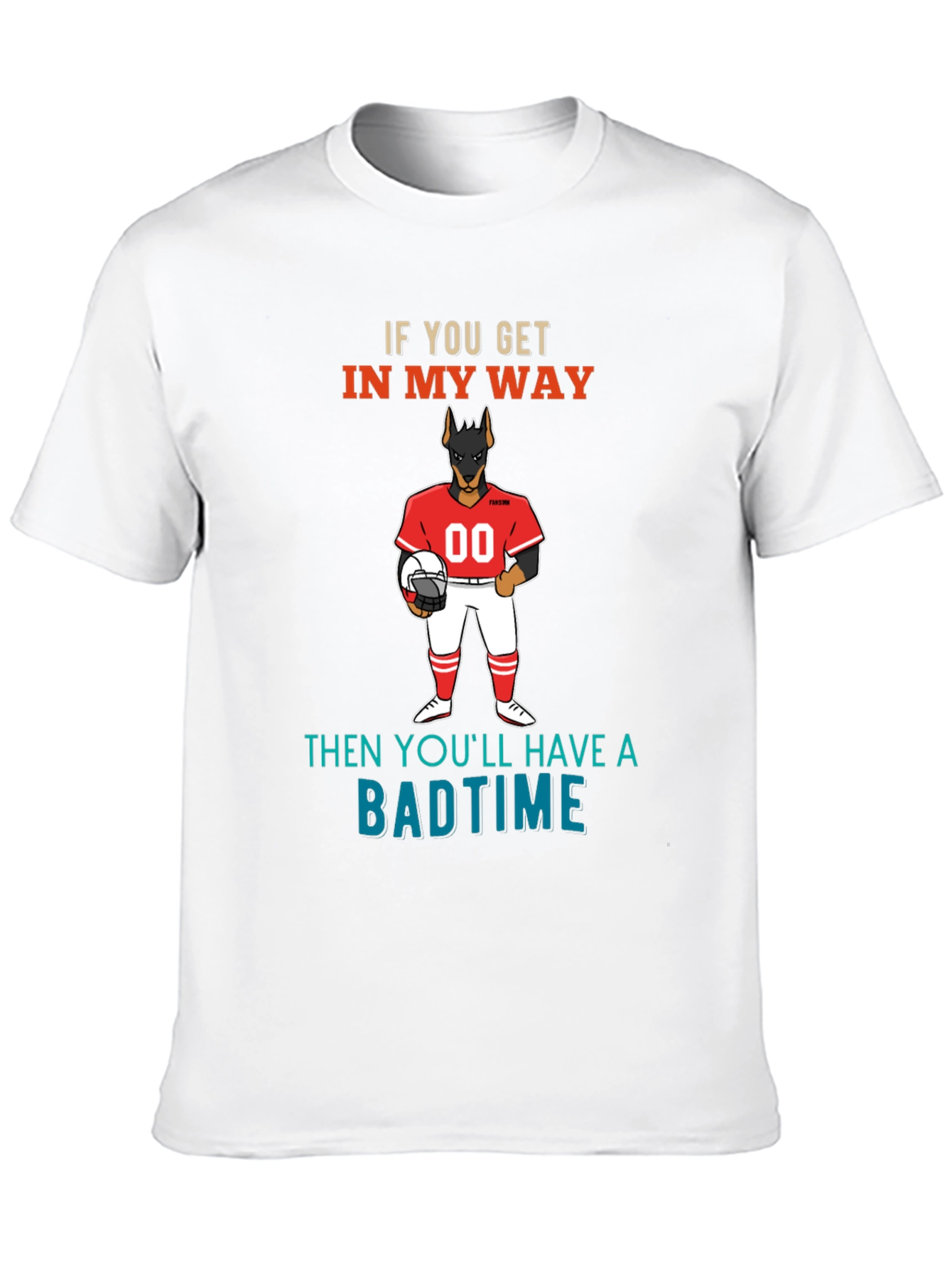 Badtime Football Dog T-Shirt