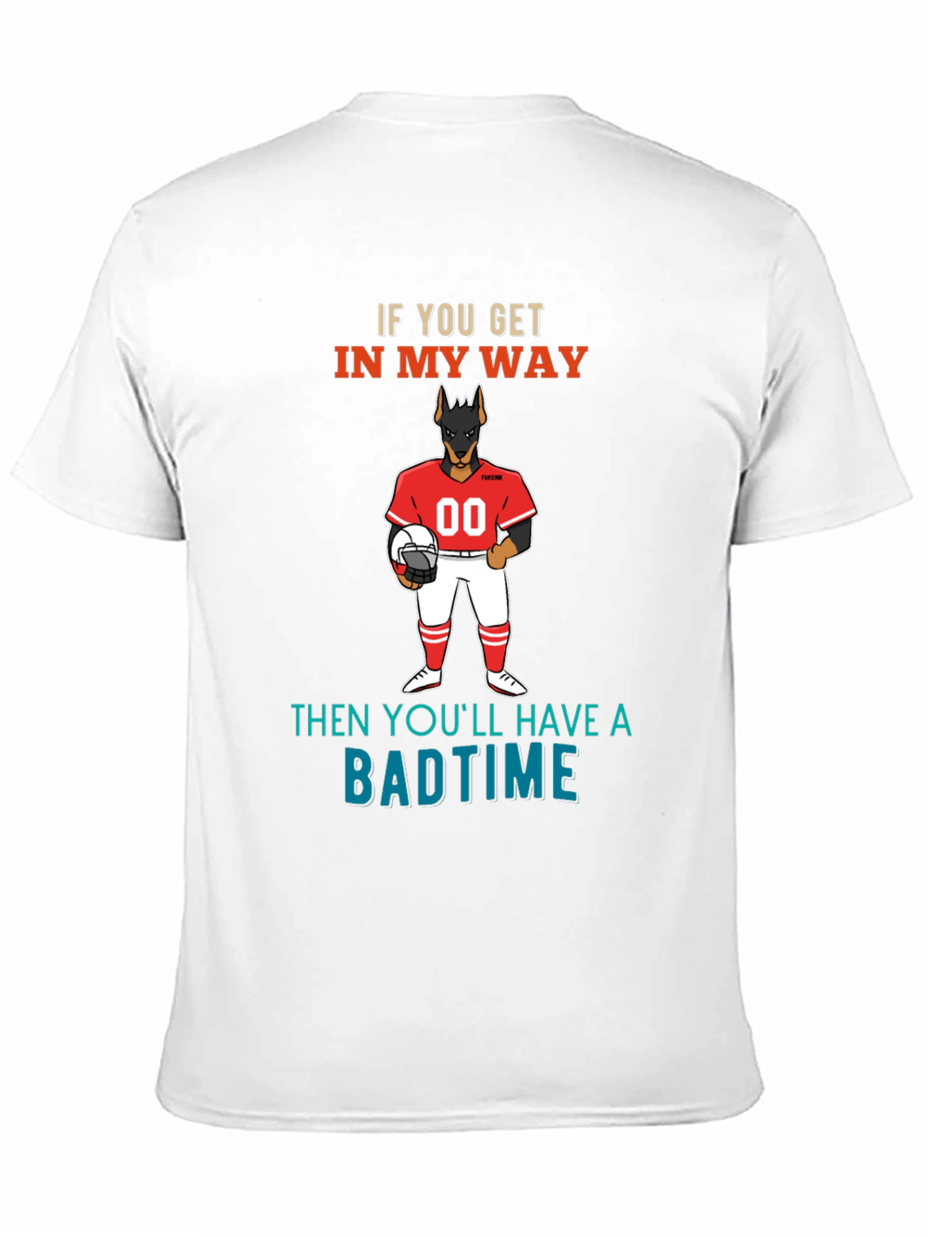 Badtime Football Dog T-Shirt