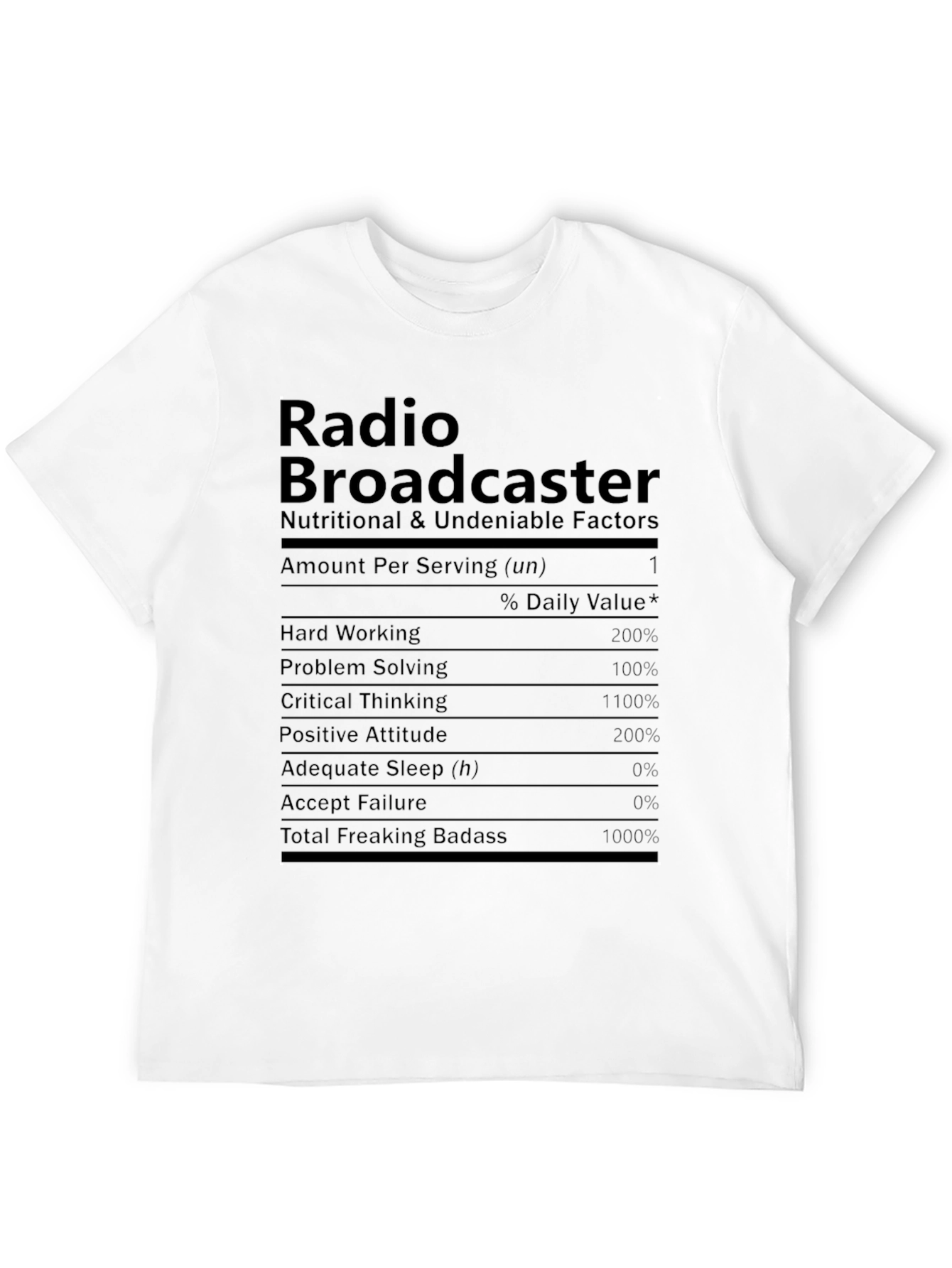 Radio Broadcaster Novelty Graphic T-Shirt