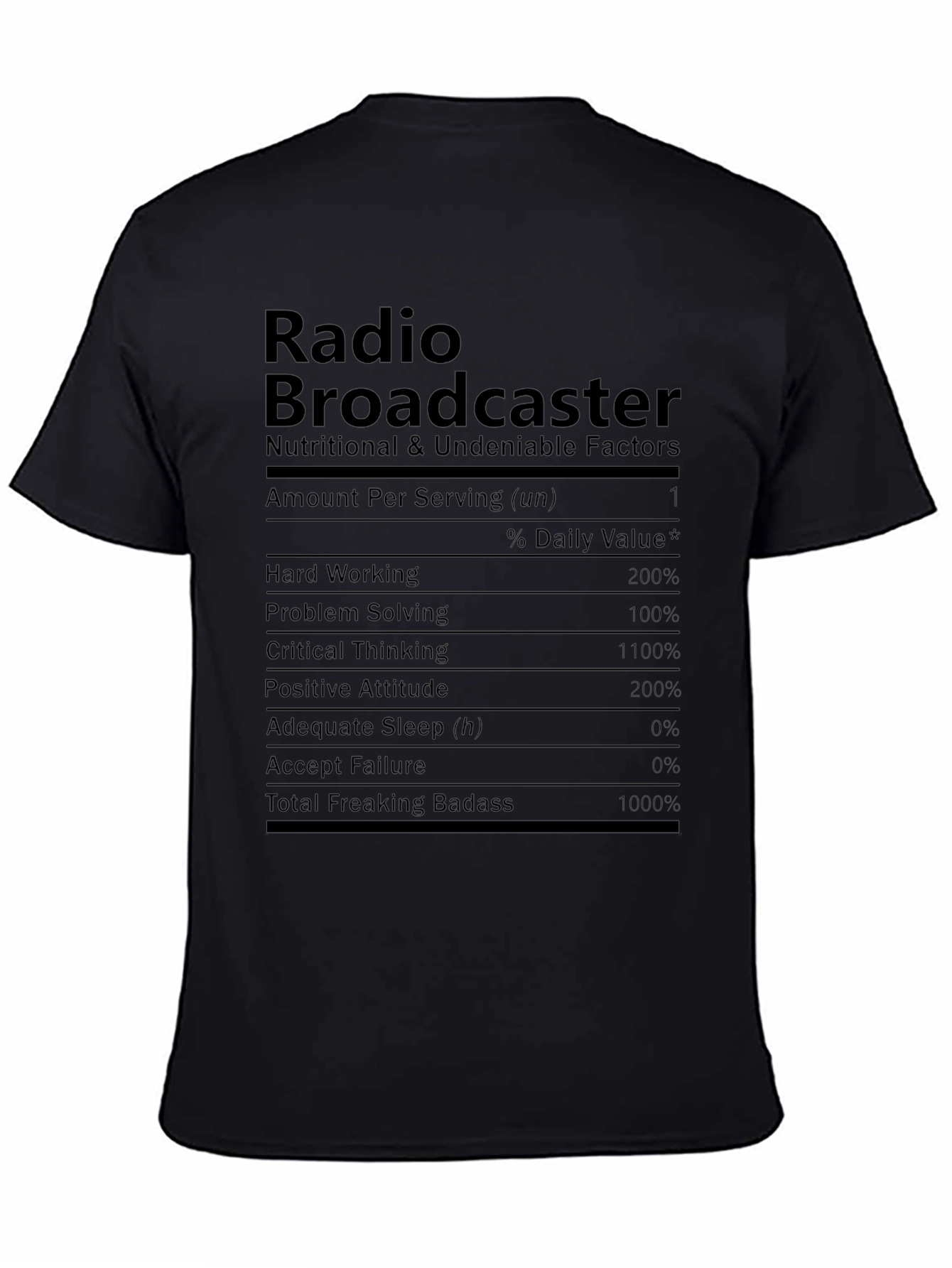 Radio Broadcaster Novelty Graphic T-Shirt