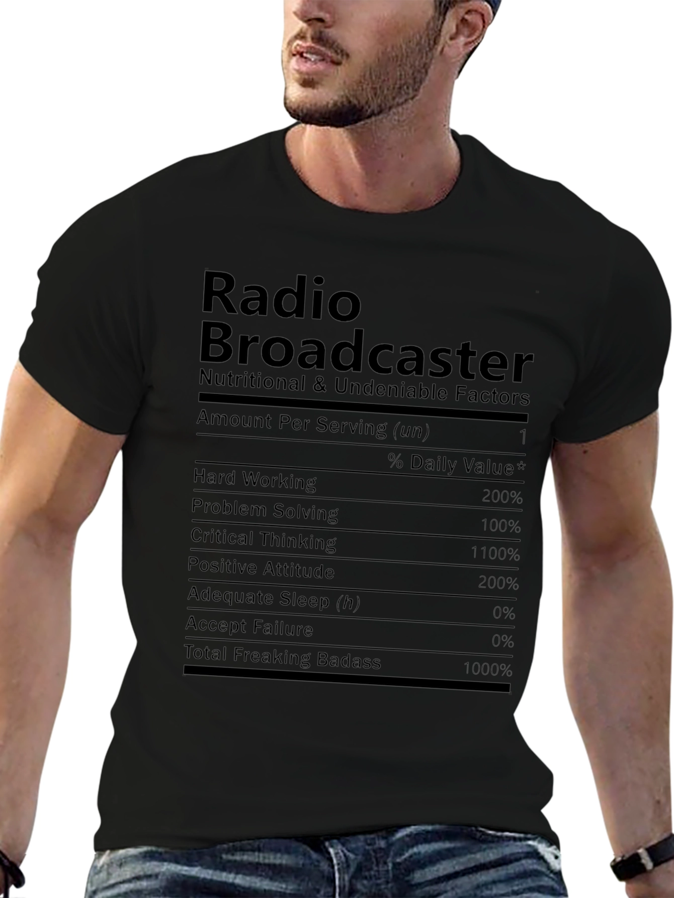 Radio Broadcaster Novelty Graphic T-Shirt