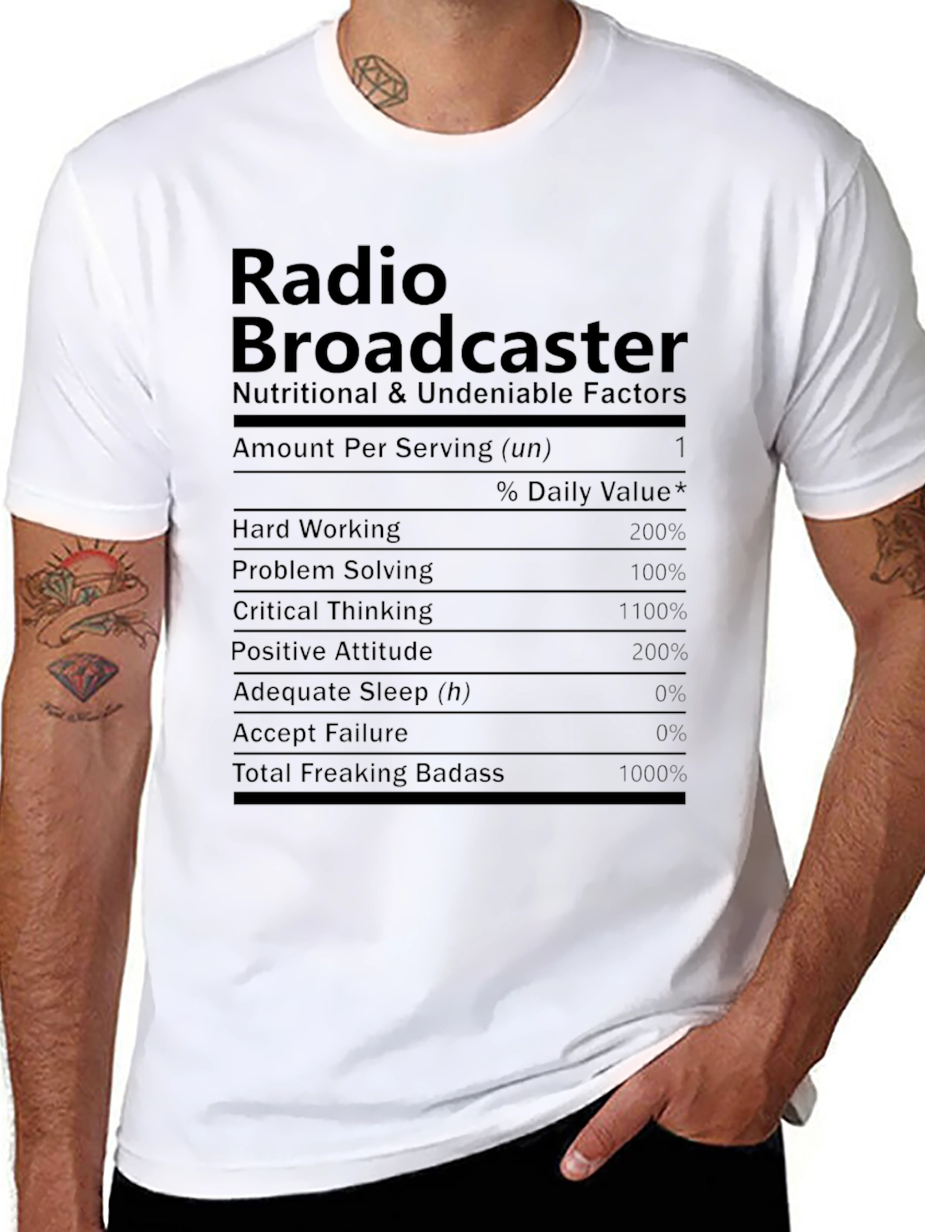 Radio Broadcaster Novelty Graphic T-Shirt