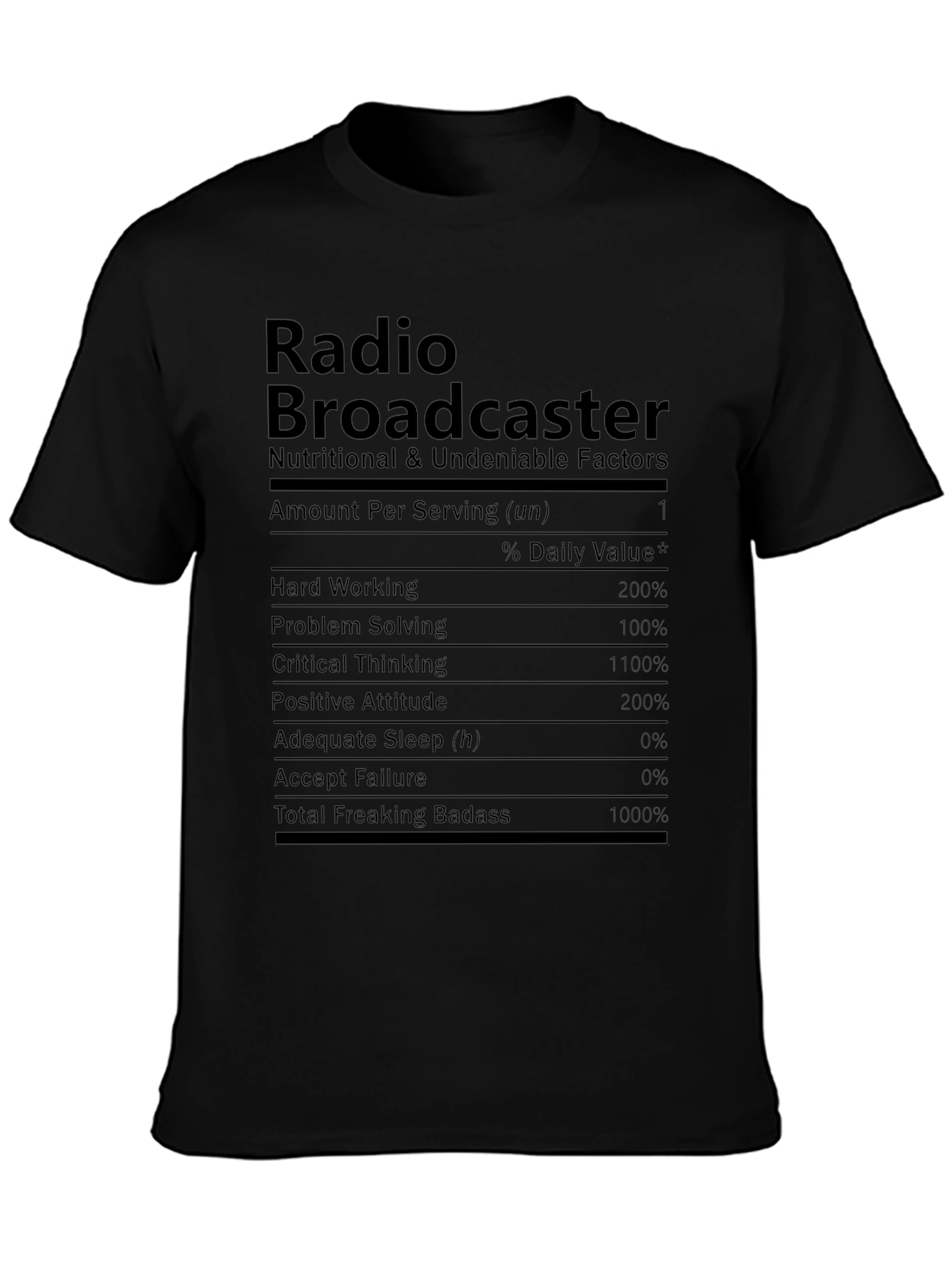 Radio Broadcaster Novelty Graphic T-Shirt