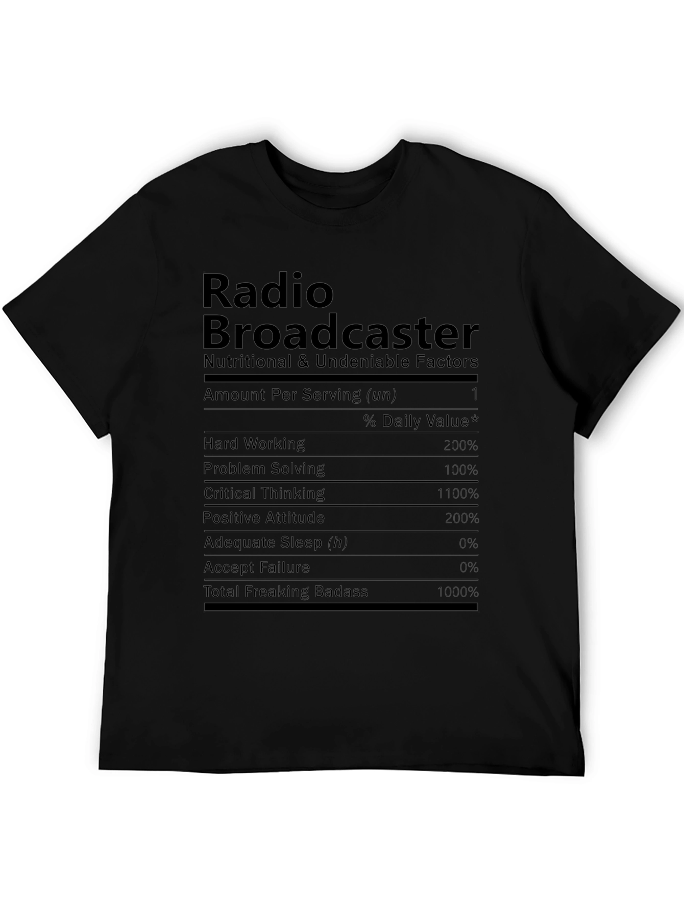 Radio Broadcaster Novelty Graphic T-Shirt