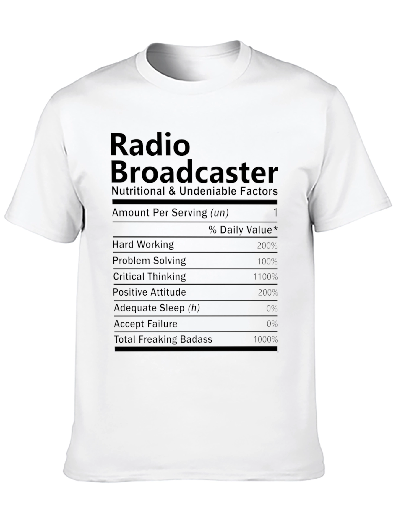 Radio Broadcaster Novelty Graphic T-Shirt