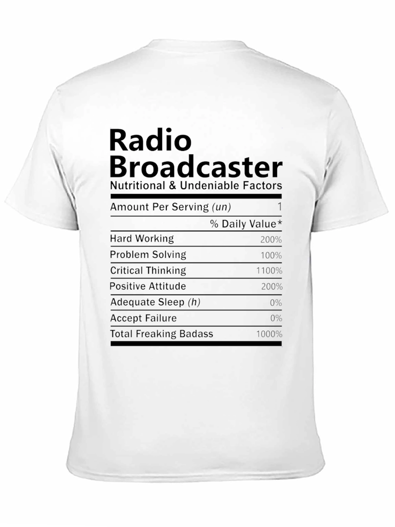 Radio Broadcaster Novelty Graphic T-Shirt