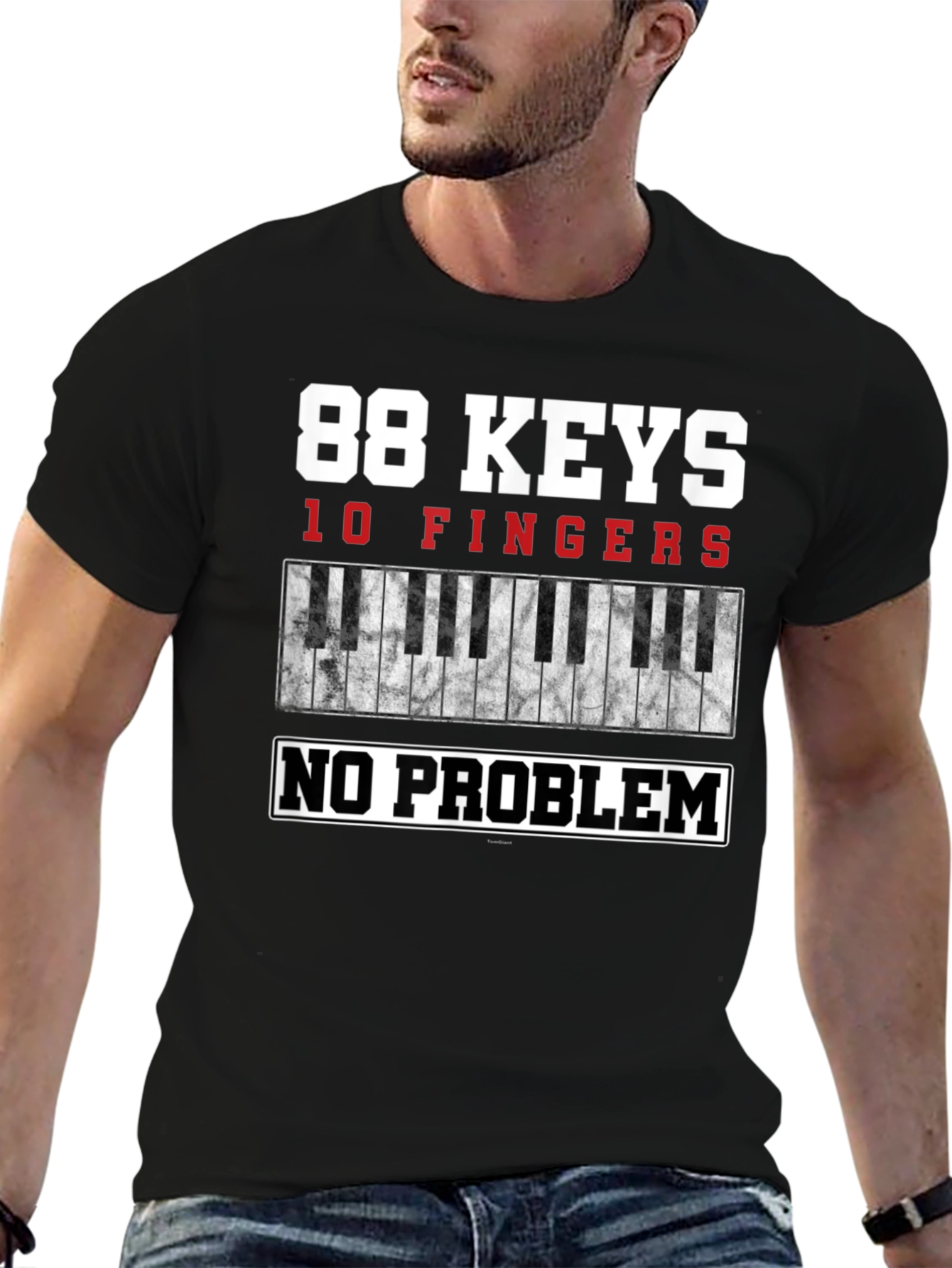 88 Keys 10 Fingers Piano Player T-Shirt