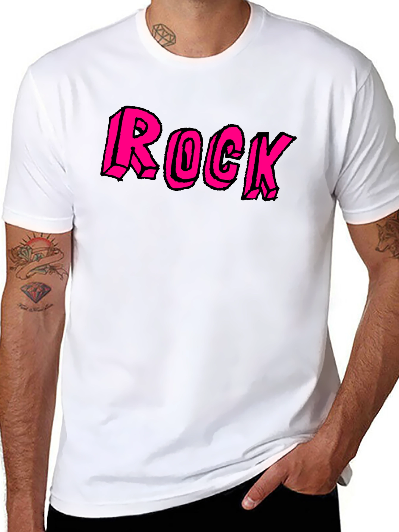 Rock Graphic Black Tee for Music Lovers