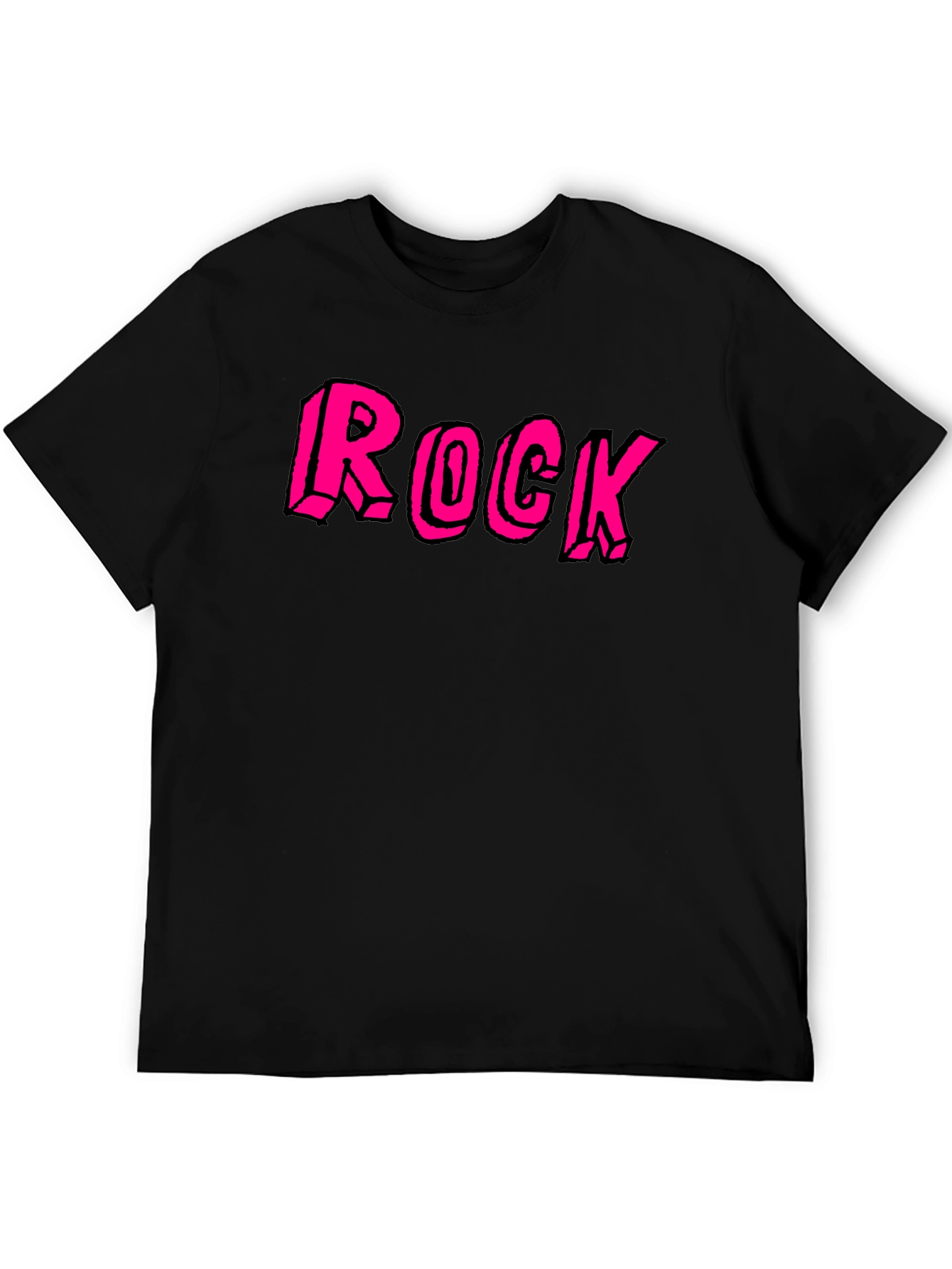 Rock Graphic Black Tee for Music Lovers