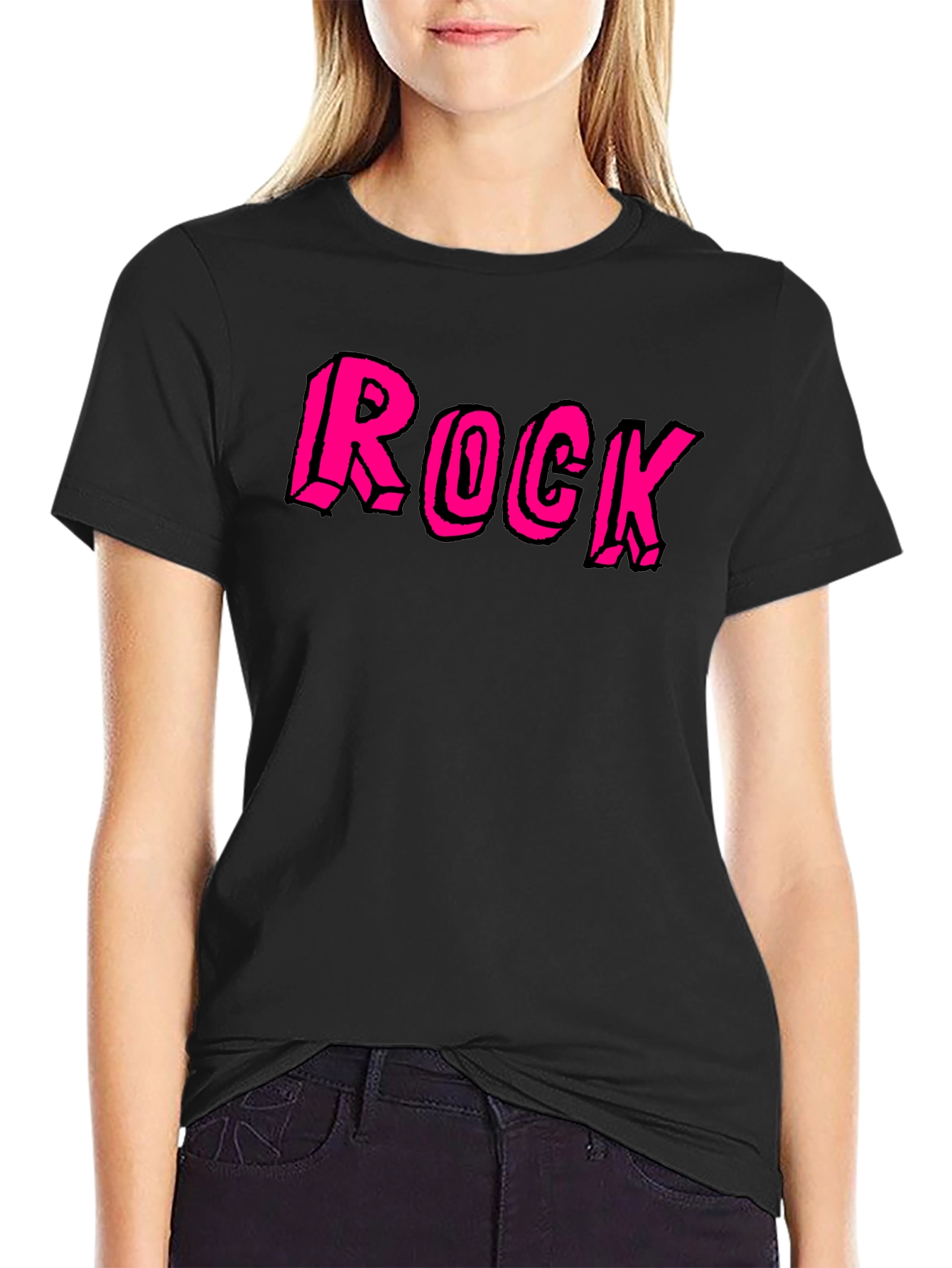 Rock Graphic Black Tee for Music Lovers