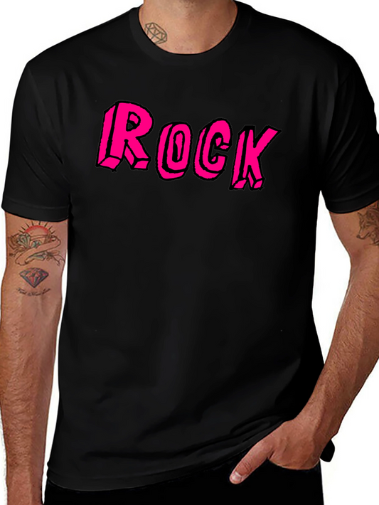 Rock Graphic Black Tee for Music Lovers