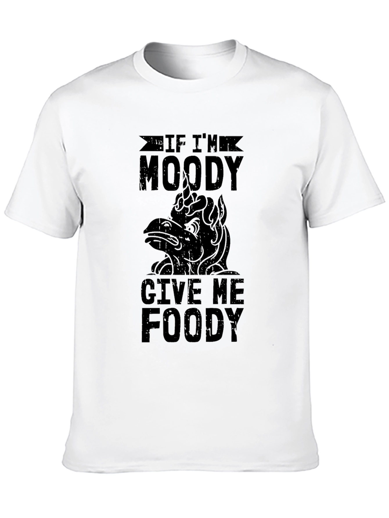 Moody Foody Mens Black Graphic Tee