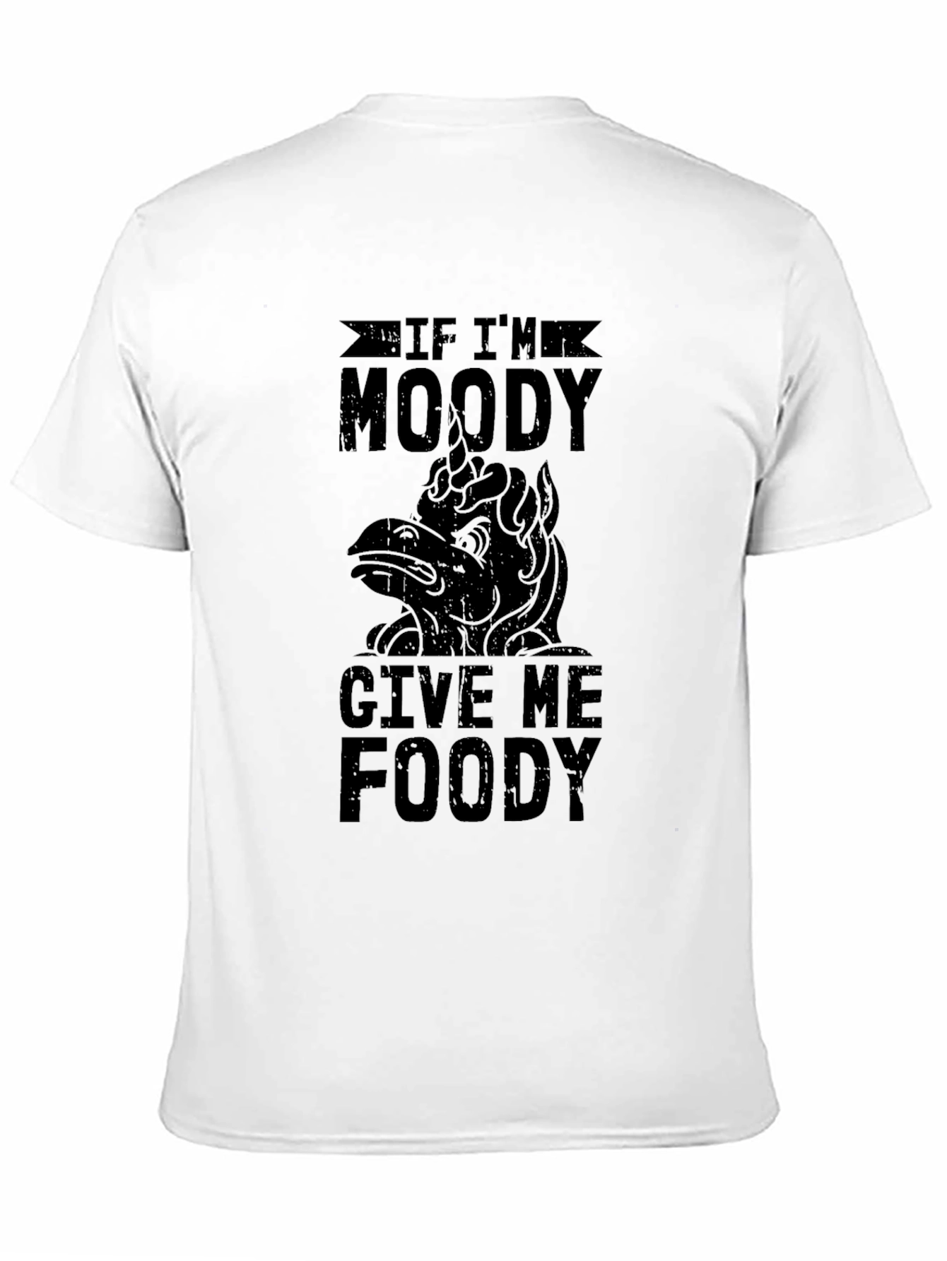 Moody Foody Mens Black Graphic Tee