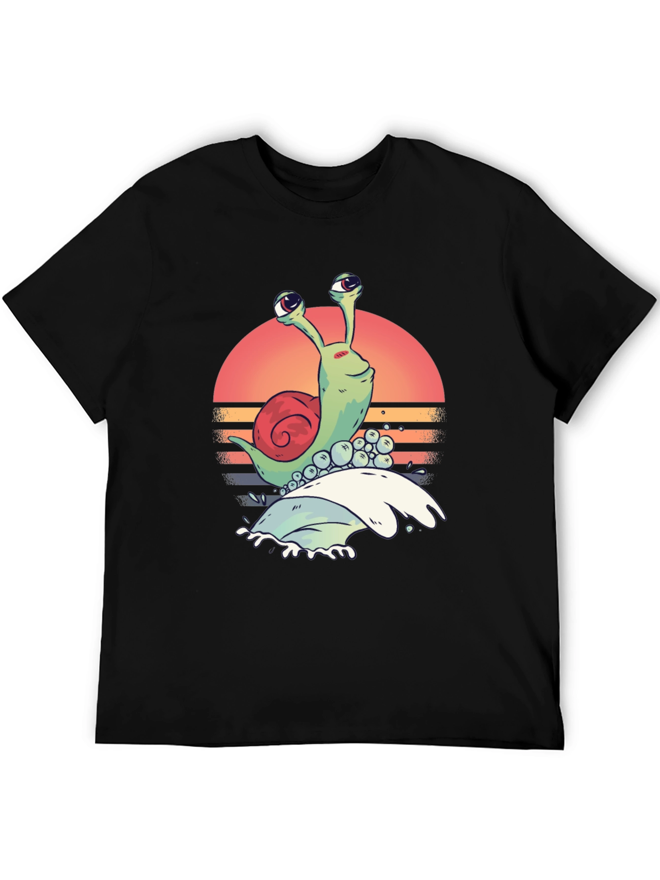 Retro Snail Graphic Tee - Unique Print