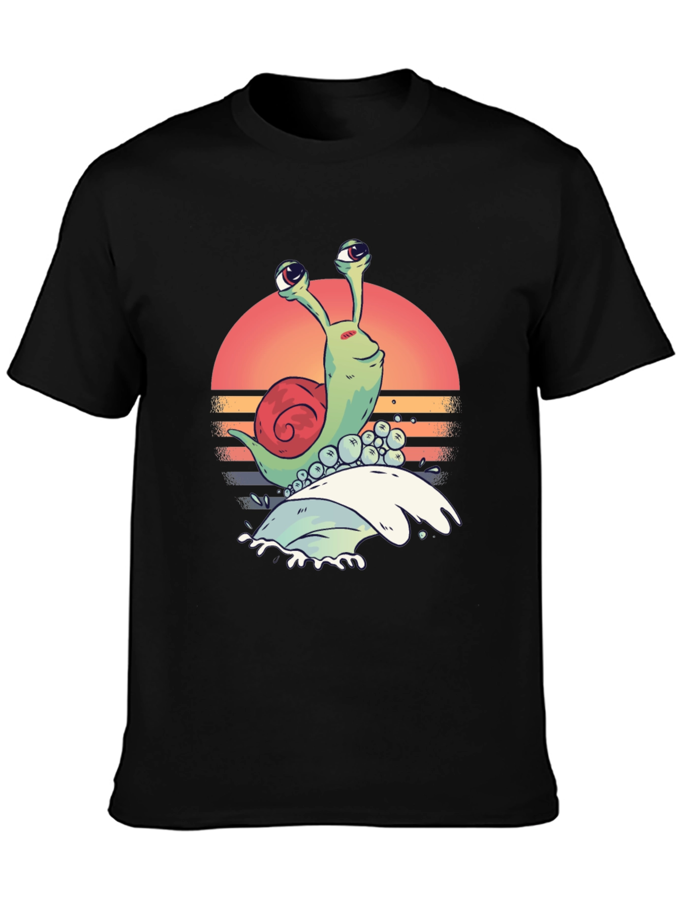 Retro Snail Graphic Tee - Unique Print
