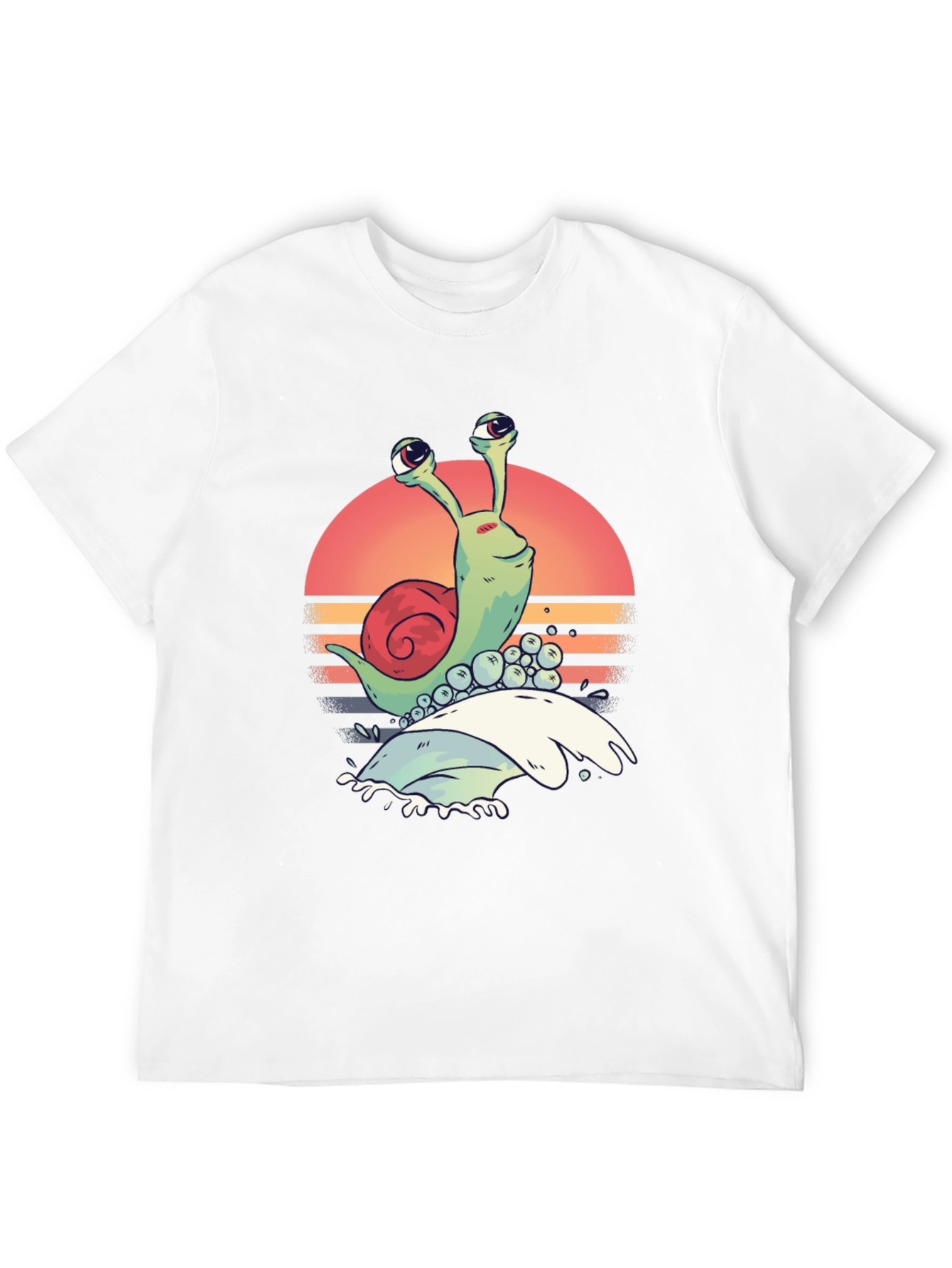 Retro Snail Graphic Tee - Unique Print