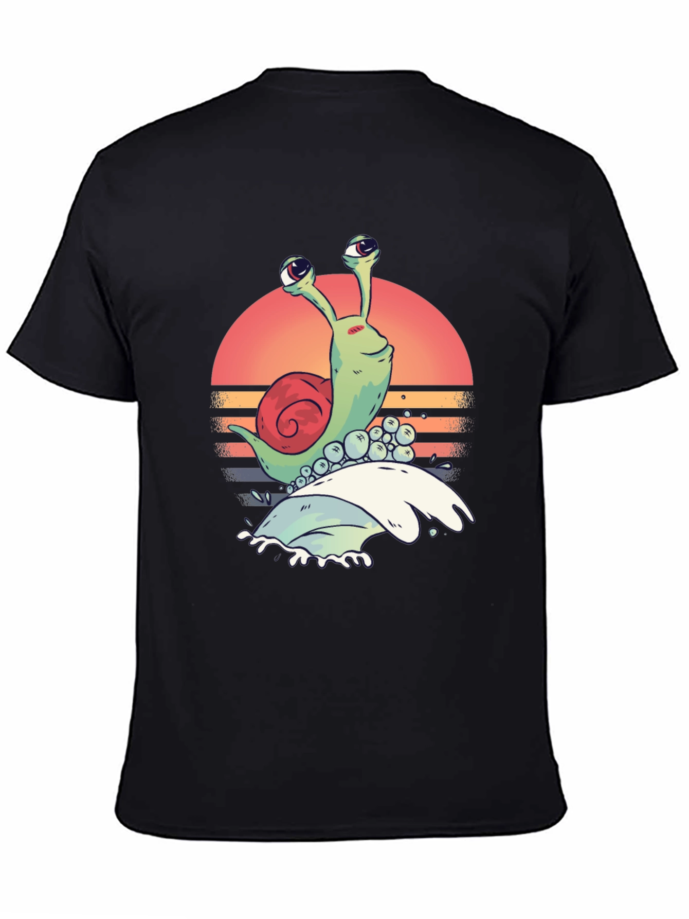 Retro Snail Graphic Tee - Unique Print