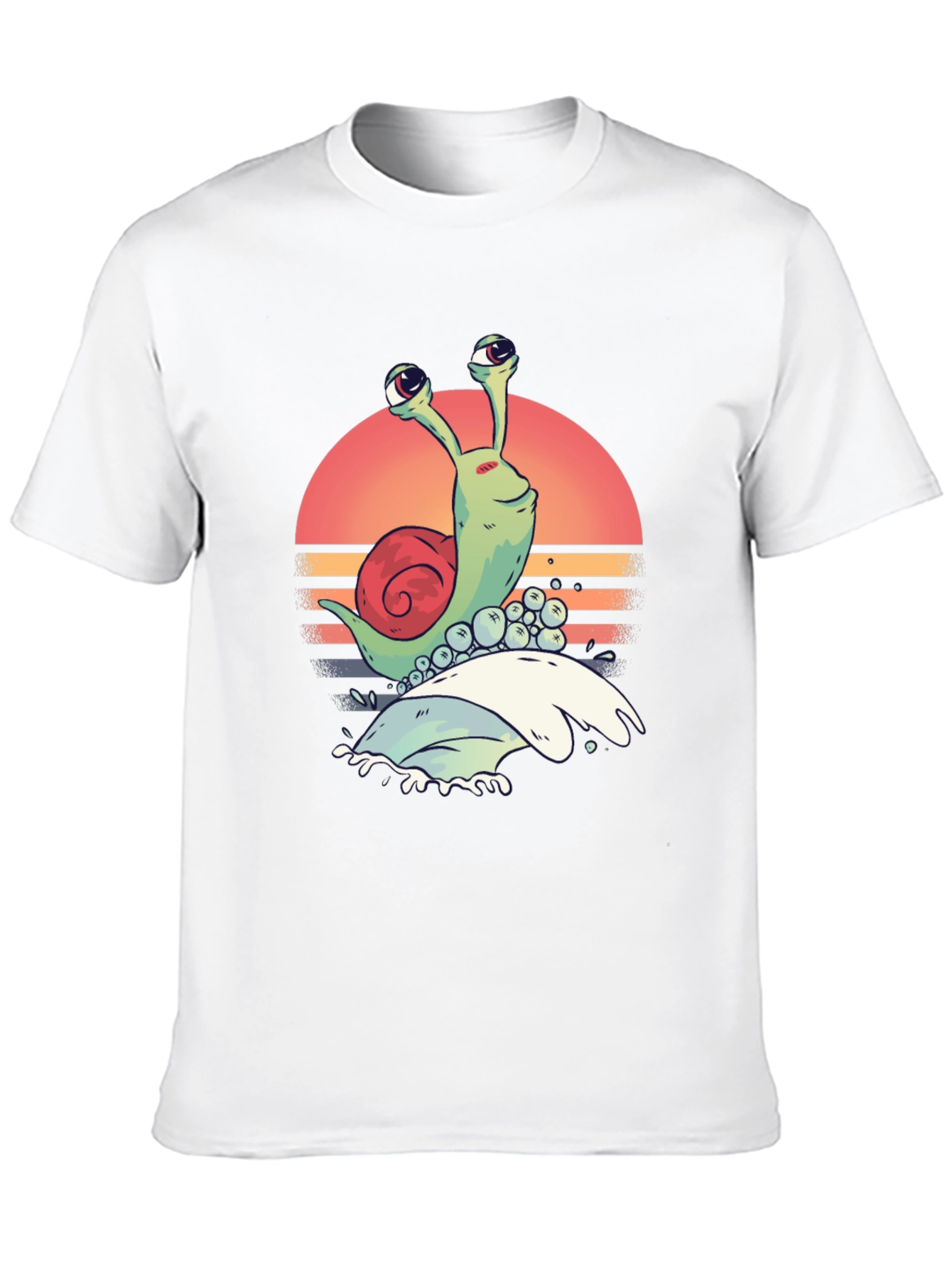 Retro Snail Graphic Tee - Unique Print