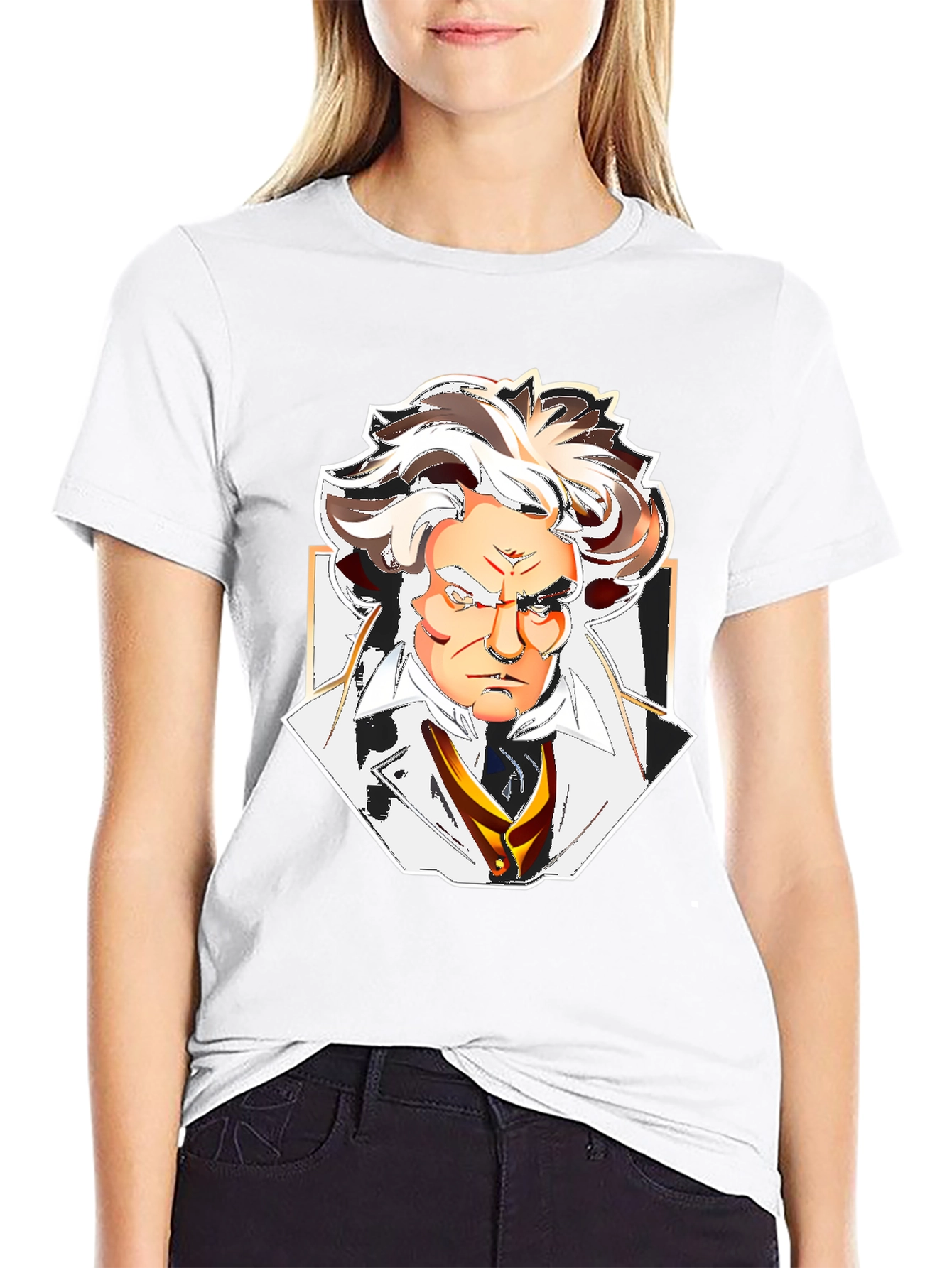 Beethoven Graphic Tee - Classic Musician Design