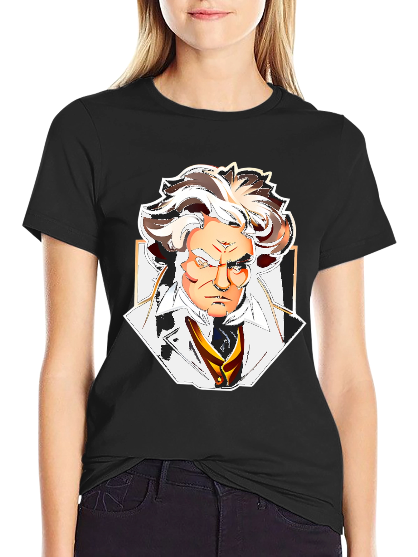 Beethoven Graphic Tee - Classic Musician Design