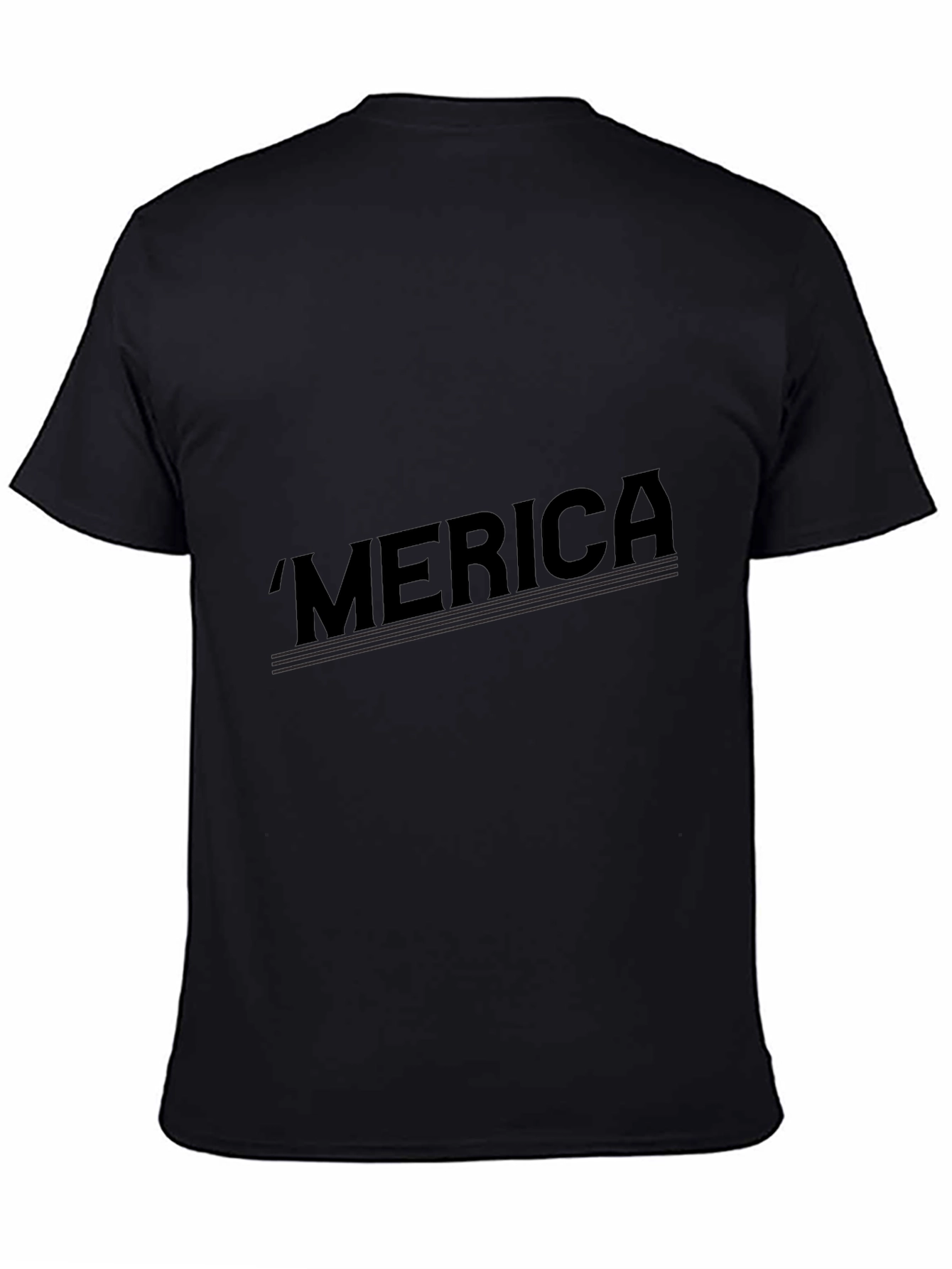 Black Merica Graphic Tee - Patriotic Style