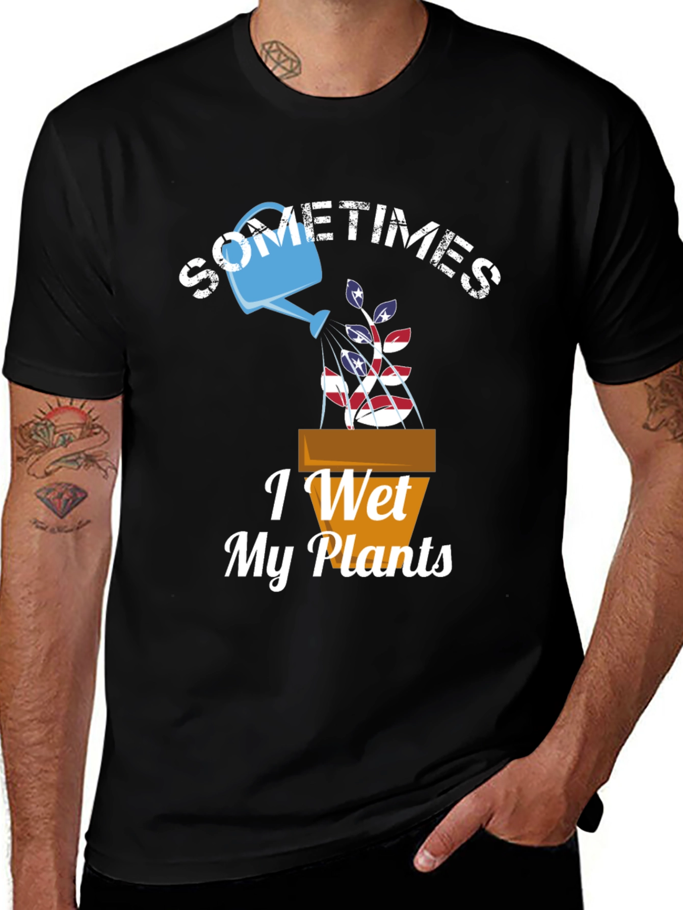 Sometimes I Wet My Plants Graphic T-Shirt