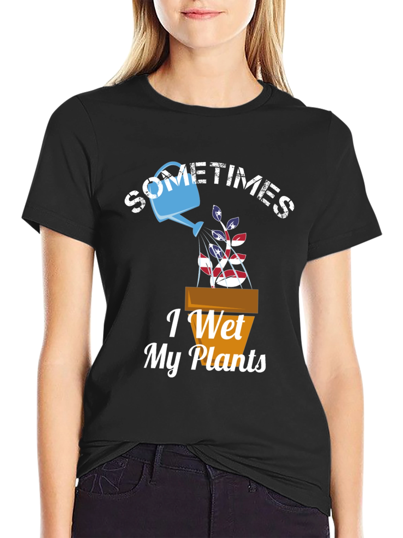 Sometimes I Wet My Plants Graphic T-Shirt
