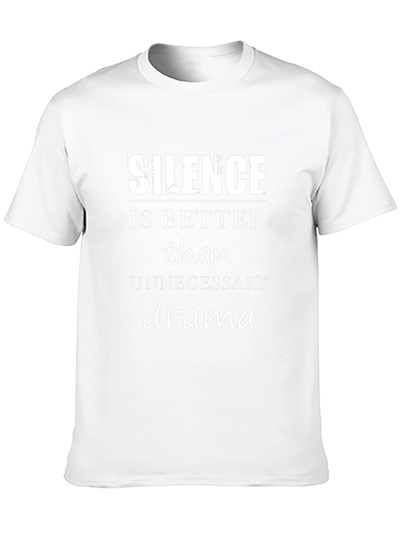 Silence is Better Black Graphic Tee