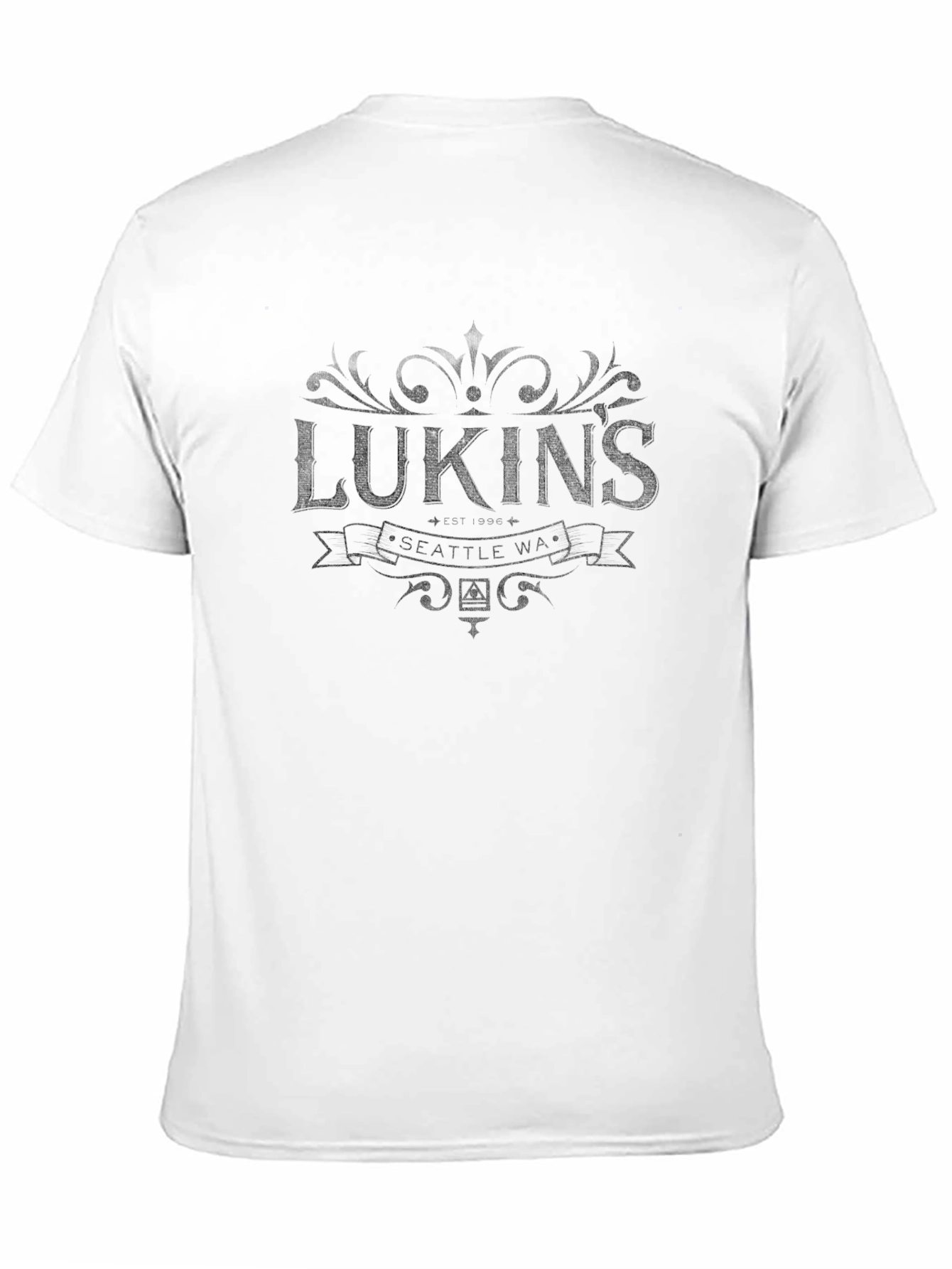 Lukins Seattle WA Graphic T-Shirt - Black