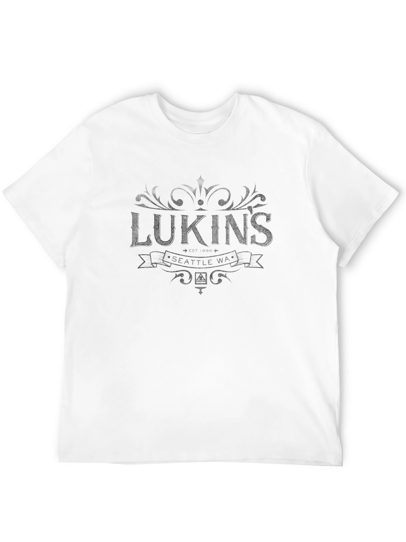 Lukins Seattle WA Graphic T-Shirt - Black