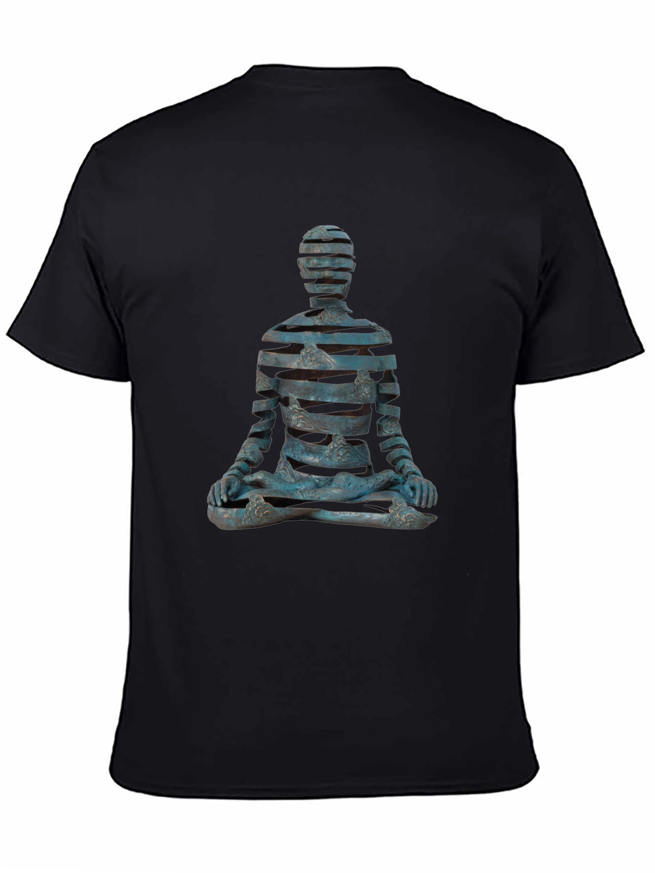 Abstract Meditating Figure Graphic T-Shirt
