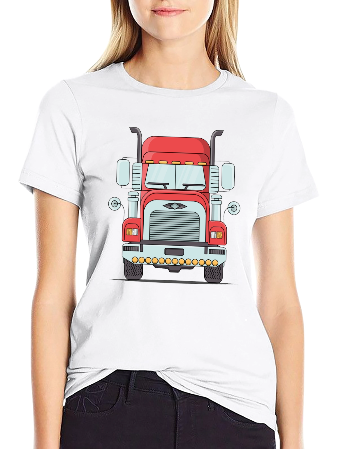Trucker T-Shirt: Classic Big Rig Design