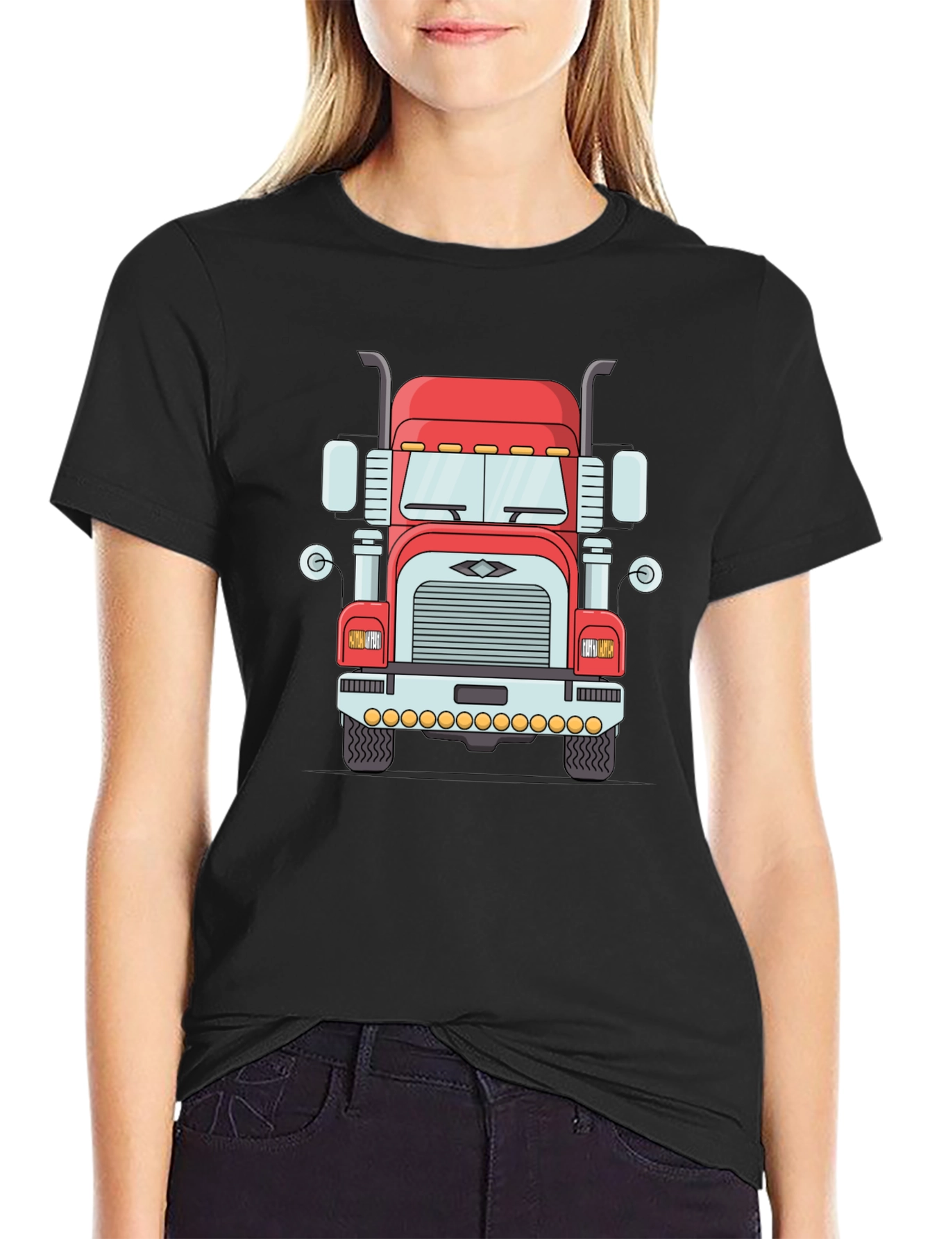 Trucker T-Shirt: Classic Big Rig Design