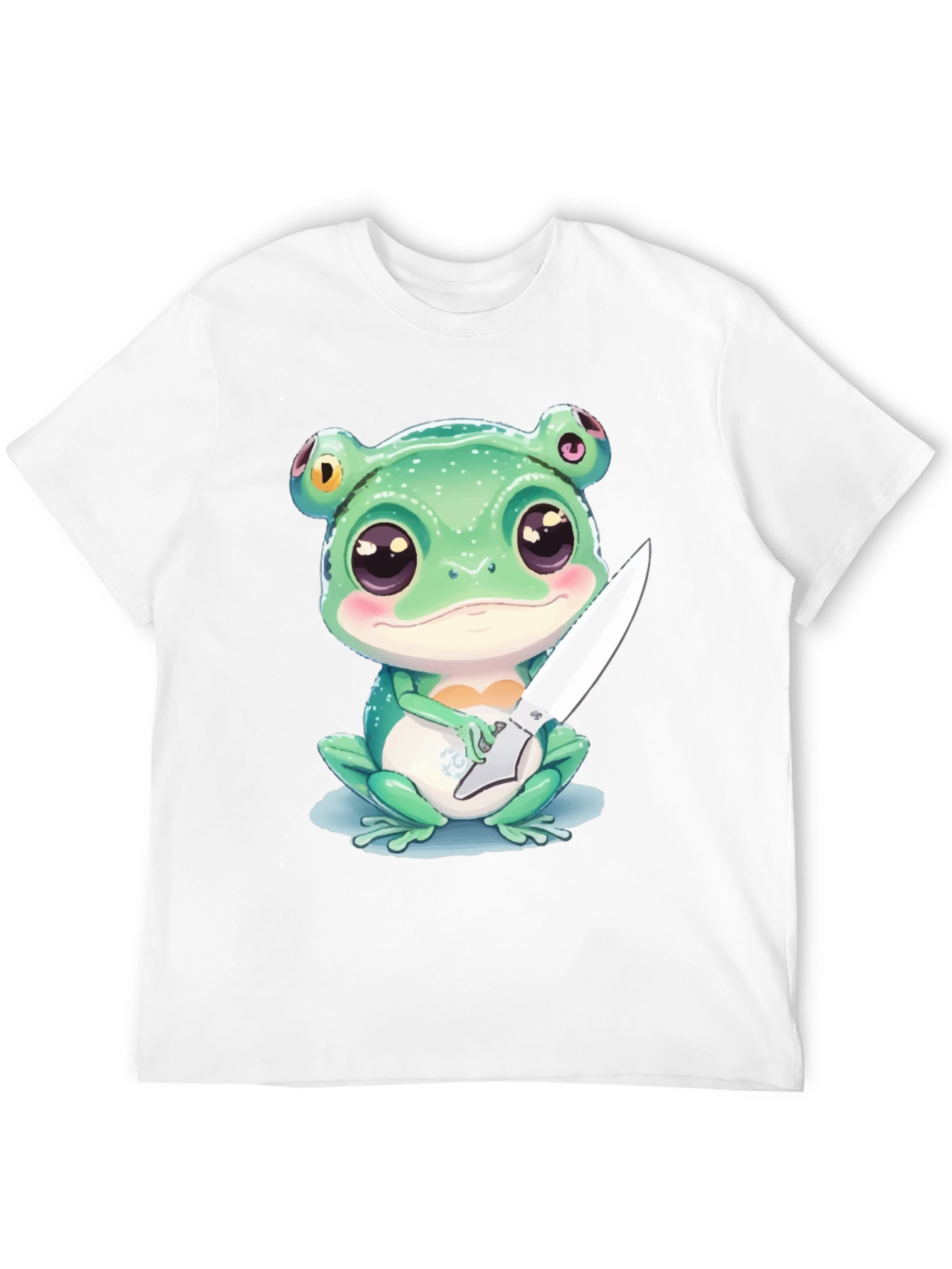 Frog with Knife Graphic T-Shirt