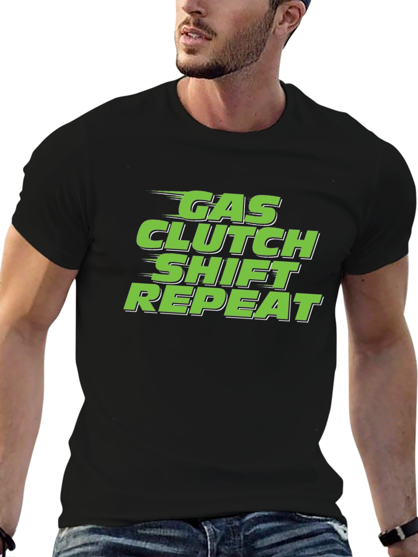 Gas Clutch Shift Repeat T-Shirt