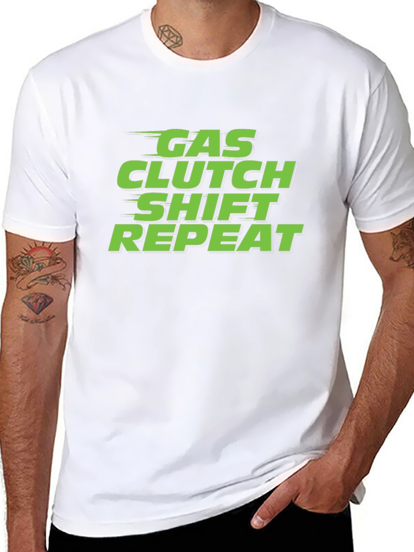 Gas Clutch Shift Repeat T-Shirt