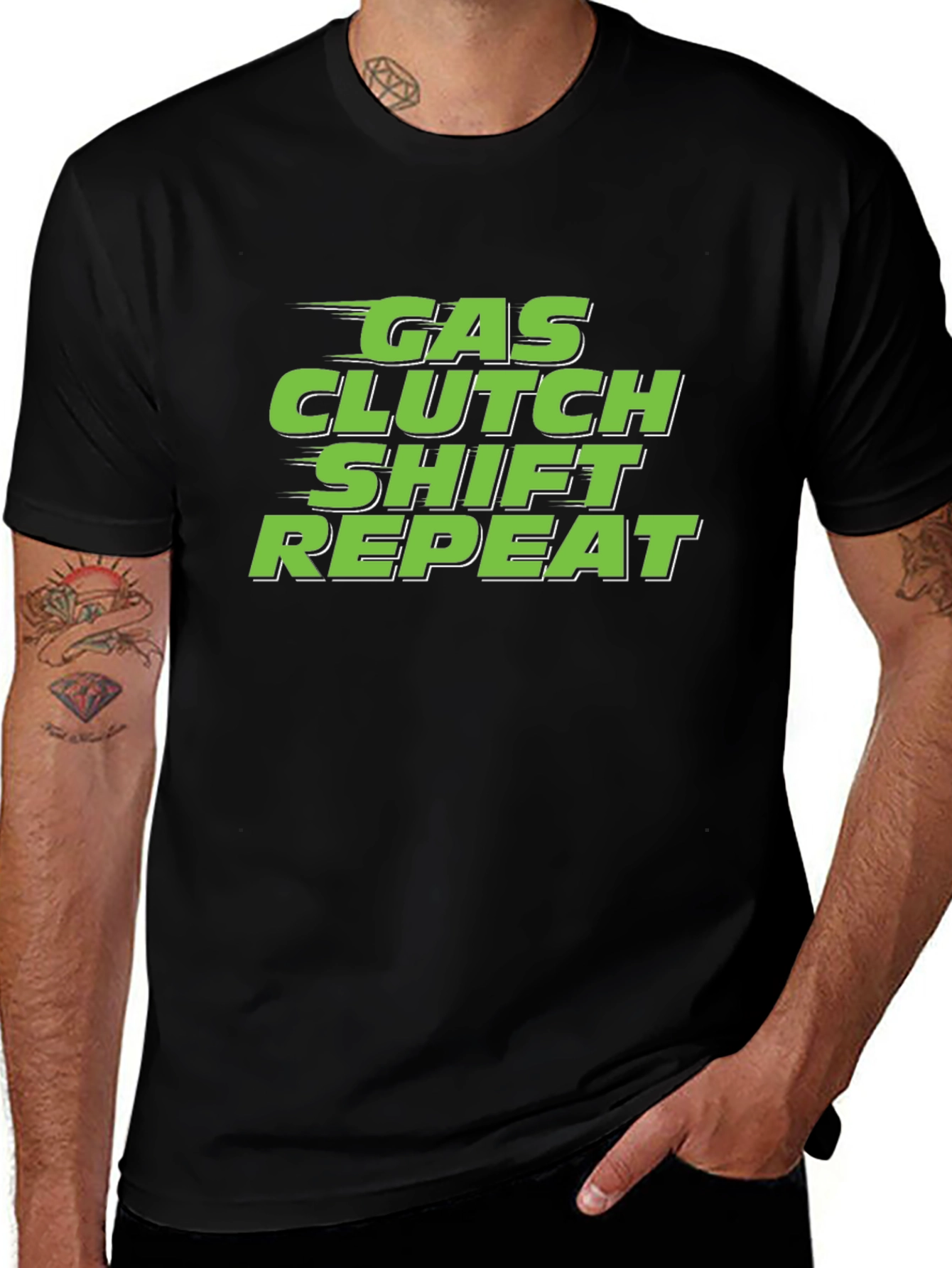 Gas Clutch Shift Repeat T-Shirt