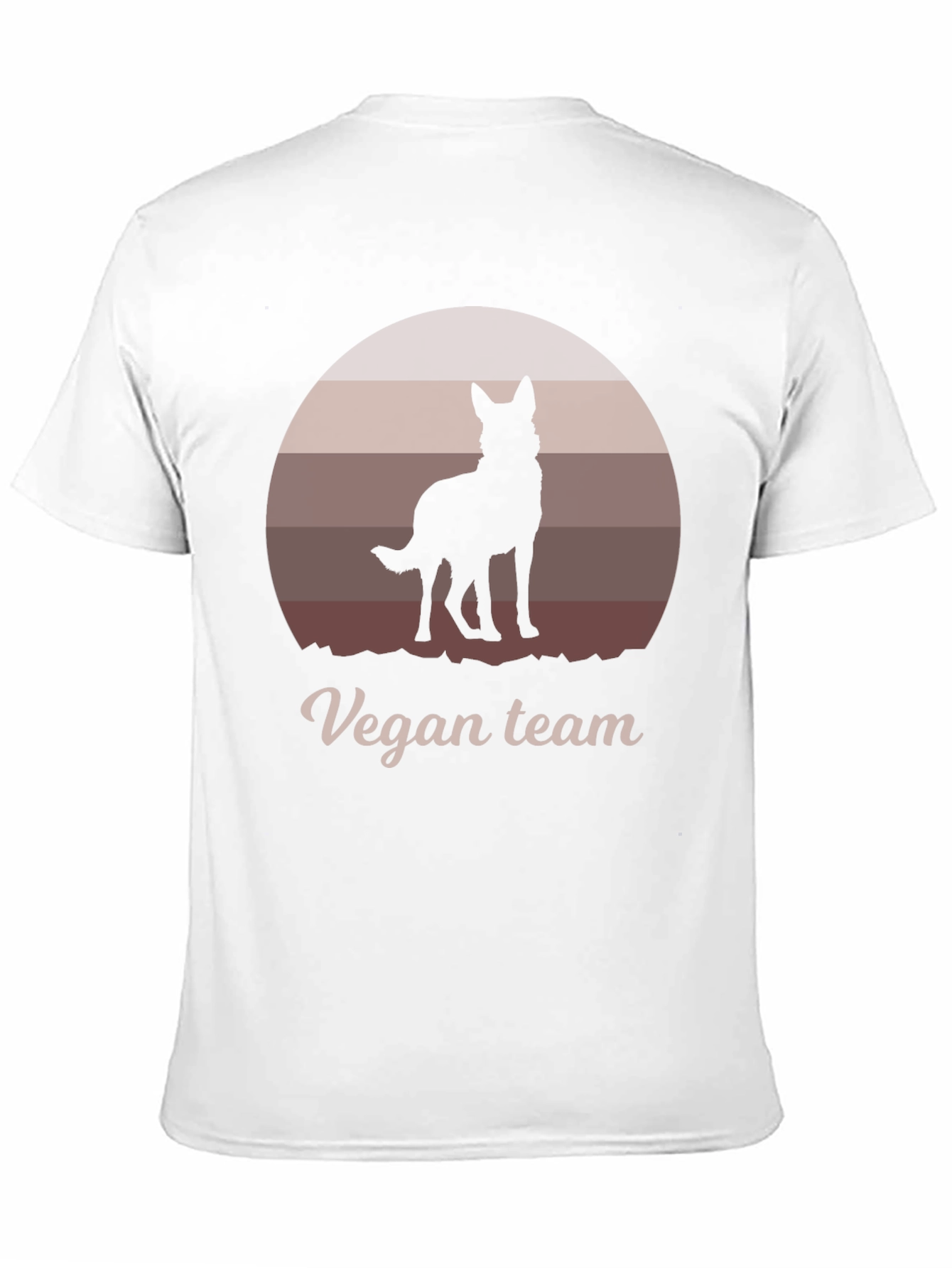 Vegan Team Dog Silhouette Graphic Tee - Unisex